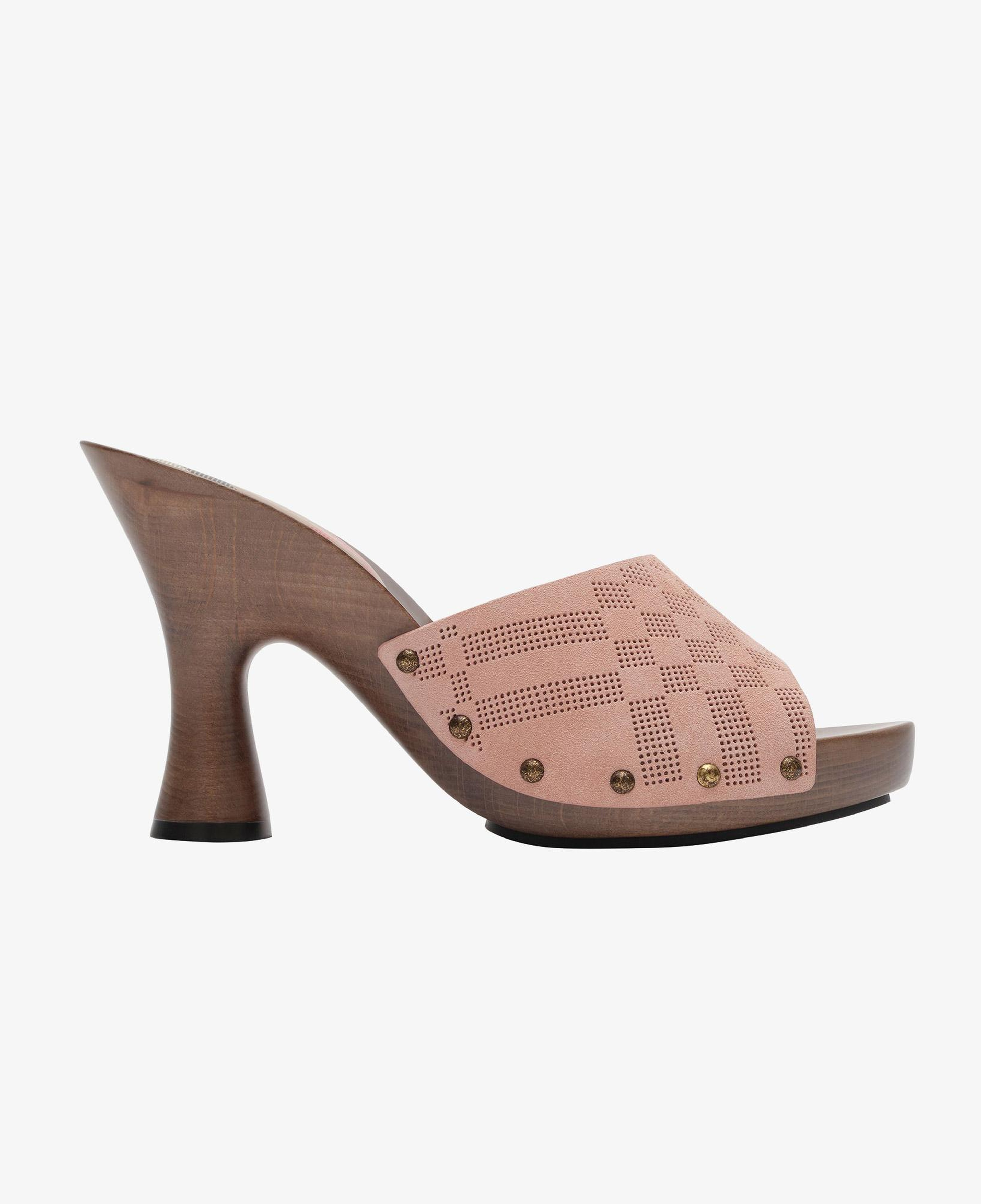 Burberry Check Suede Potter Kadın Pembe Sandalet