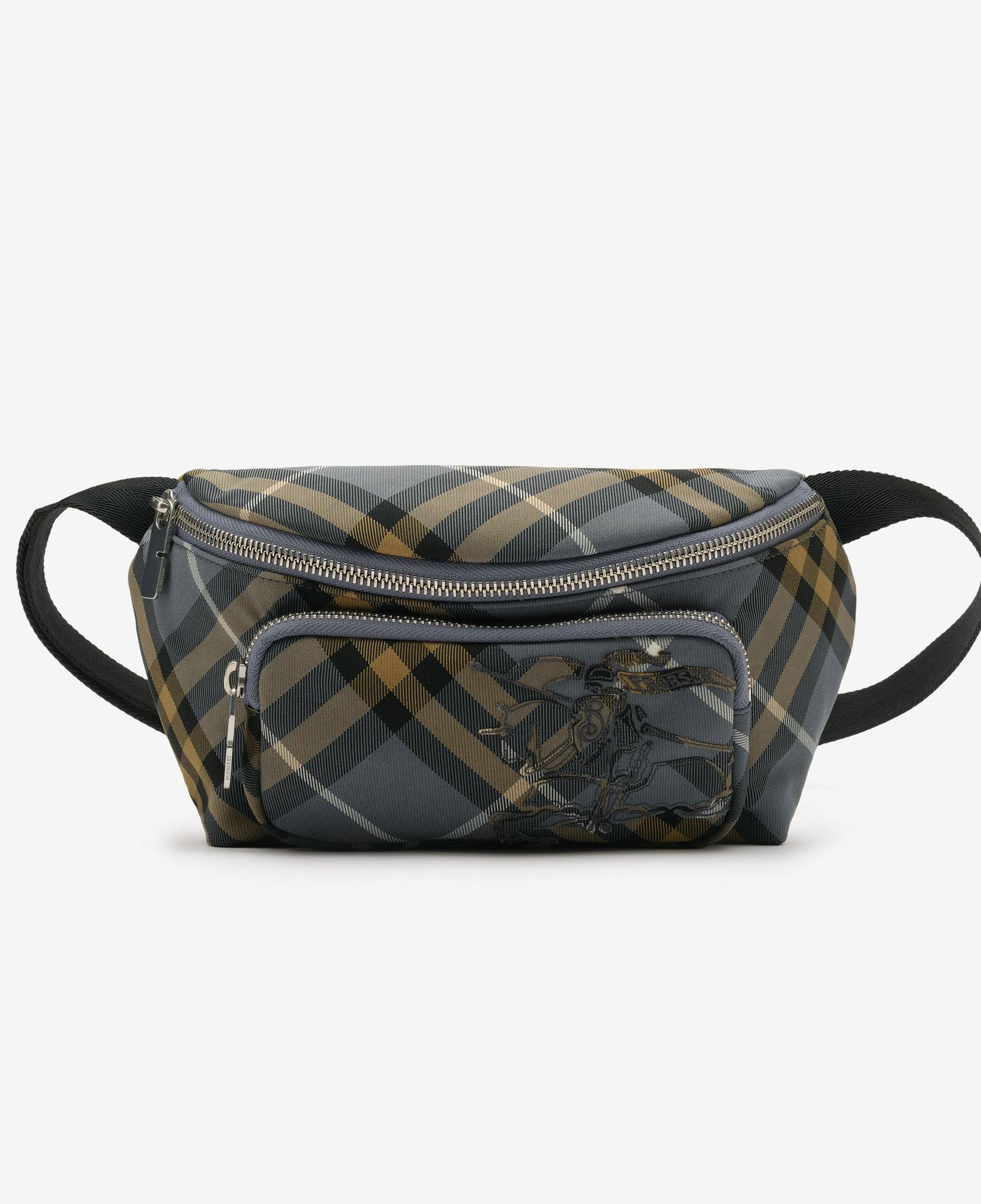 Burberry Small Check Erkek Mavi Bel Çantası