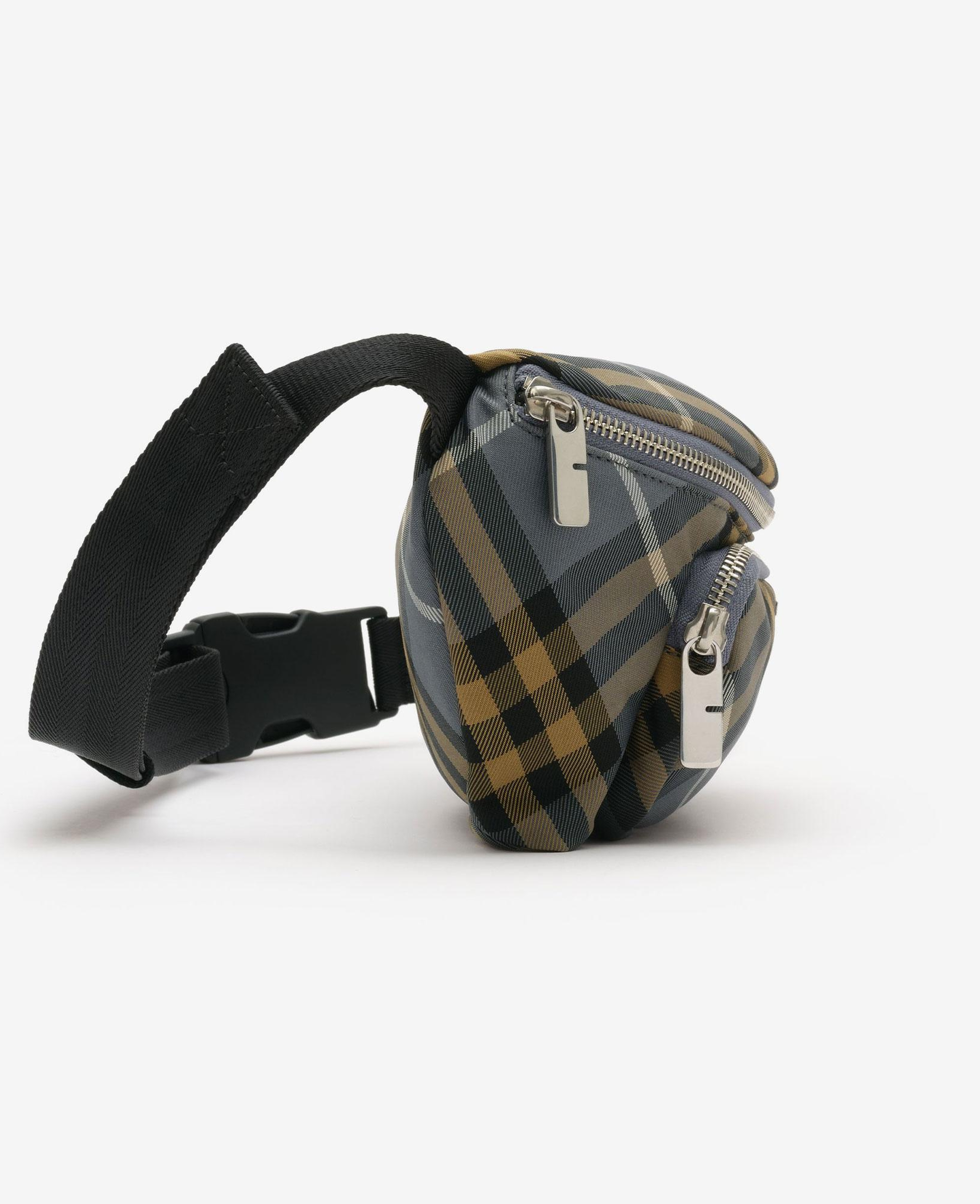 Burberry Small Check Erkek Mavi Bel Çantası