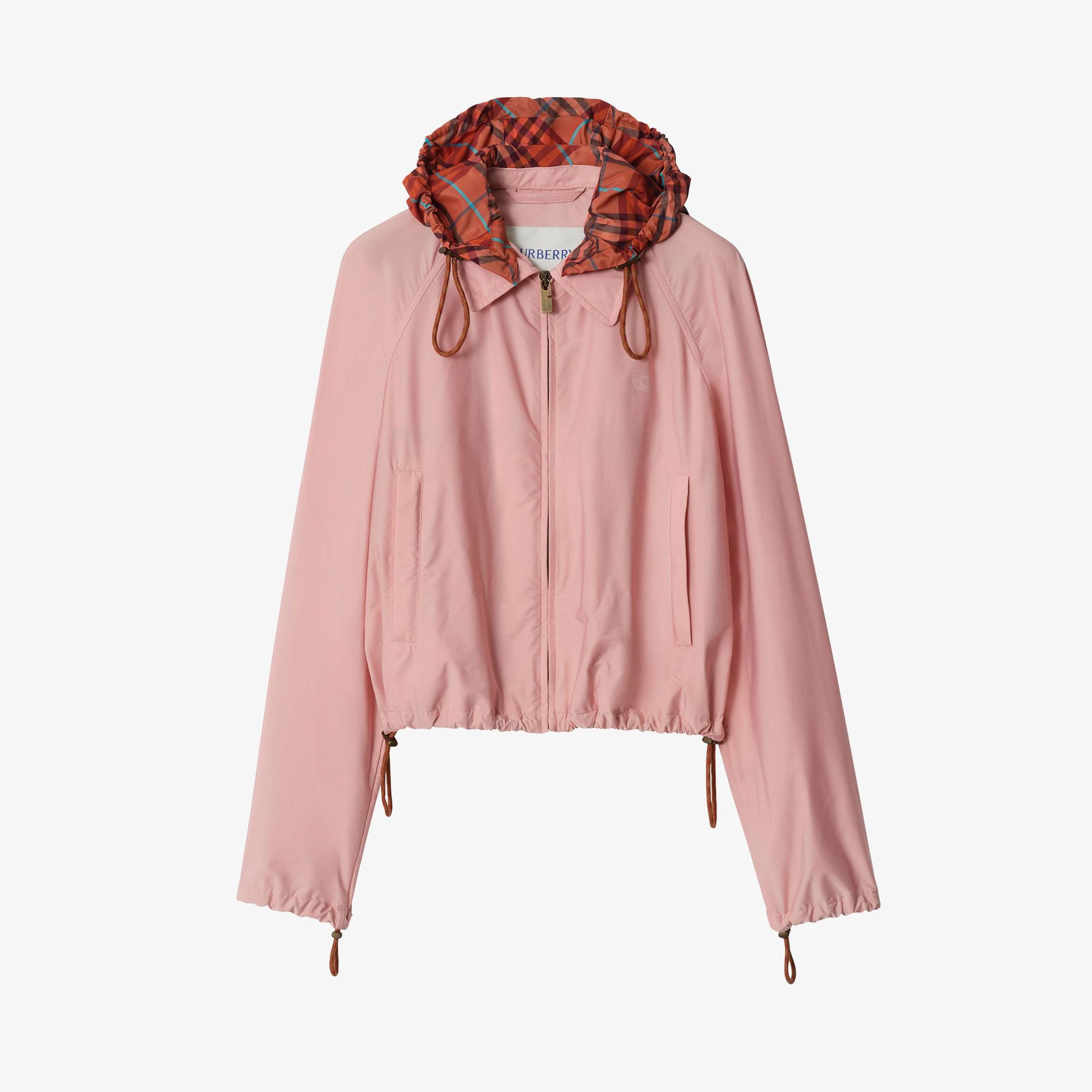 Burberry Cropped Newcott Hooded Kadın Pembe Mont