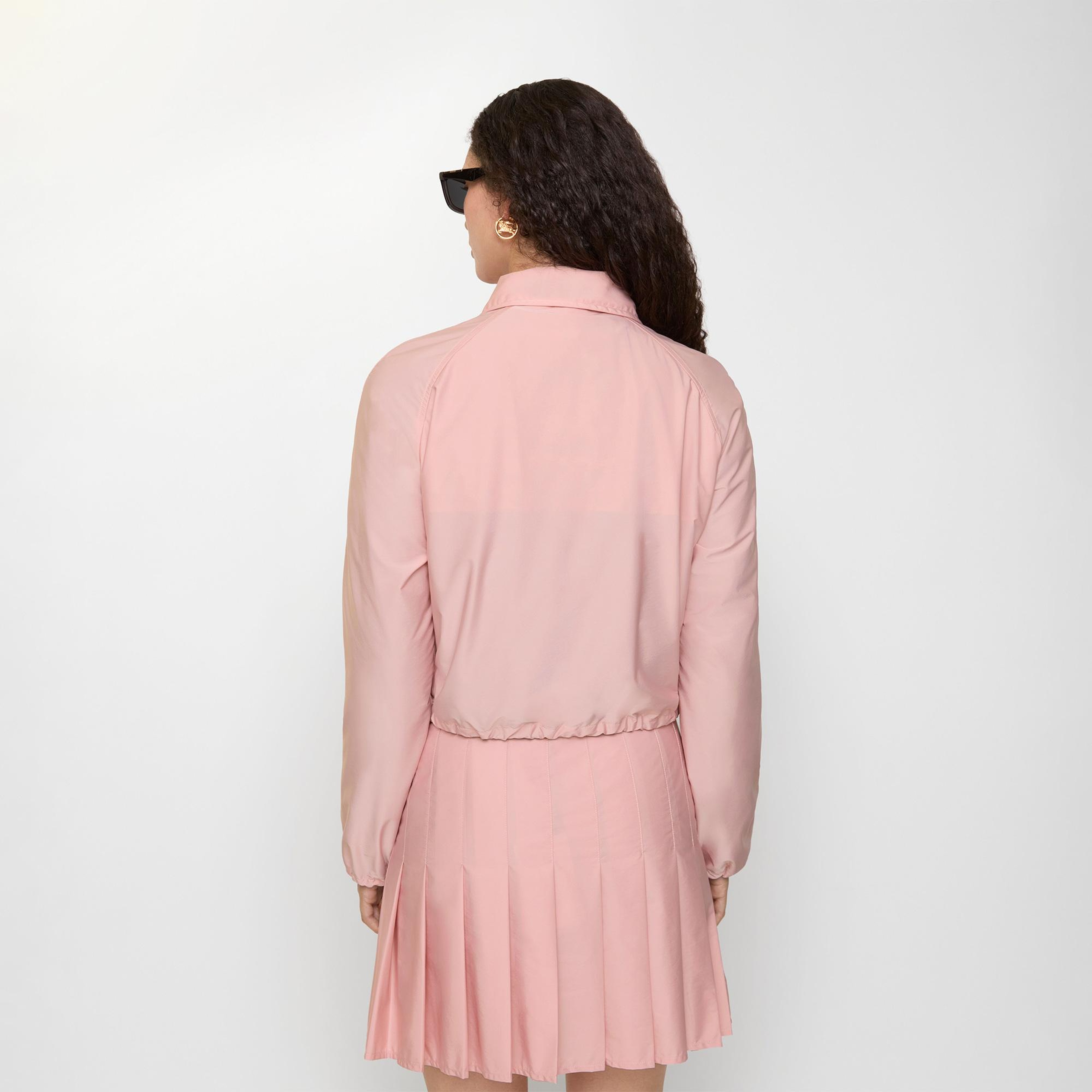 Burberry Cropped Newcott Hooded Kadın Pembe Mont