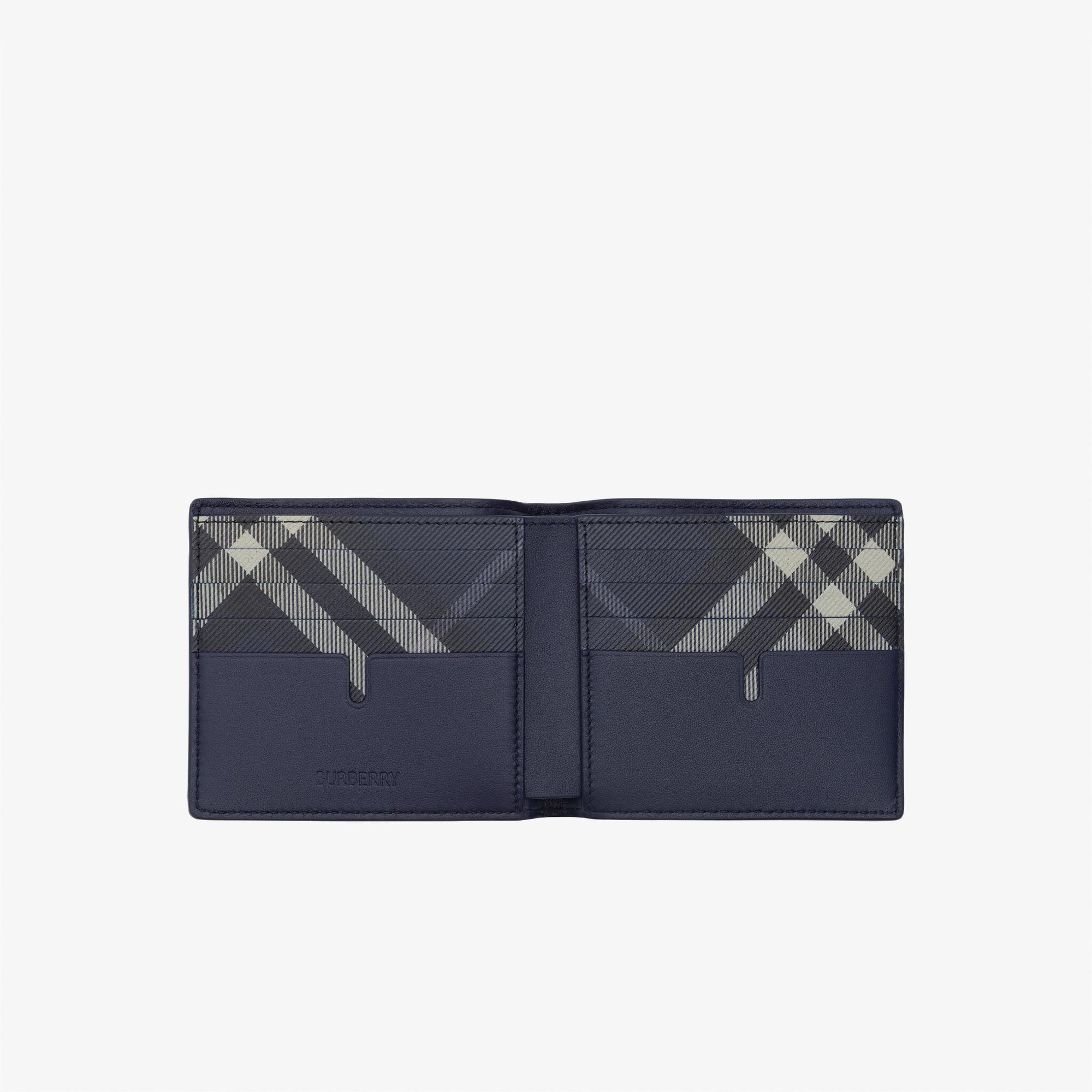 Burberry Pop Check Bifold Erkek Siyah Cüzdan