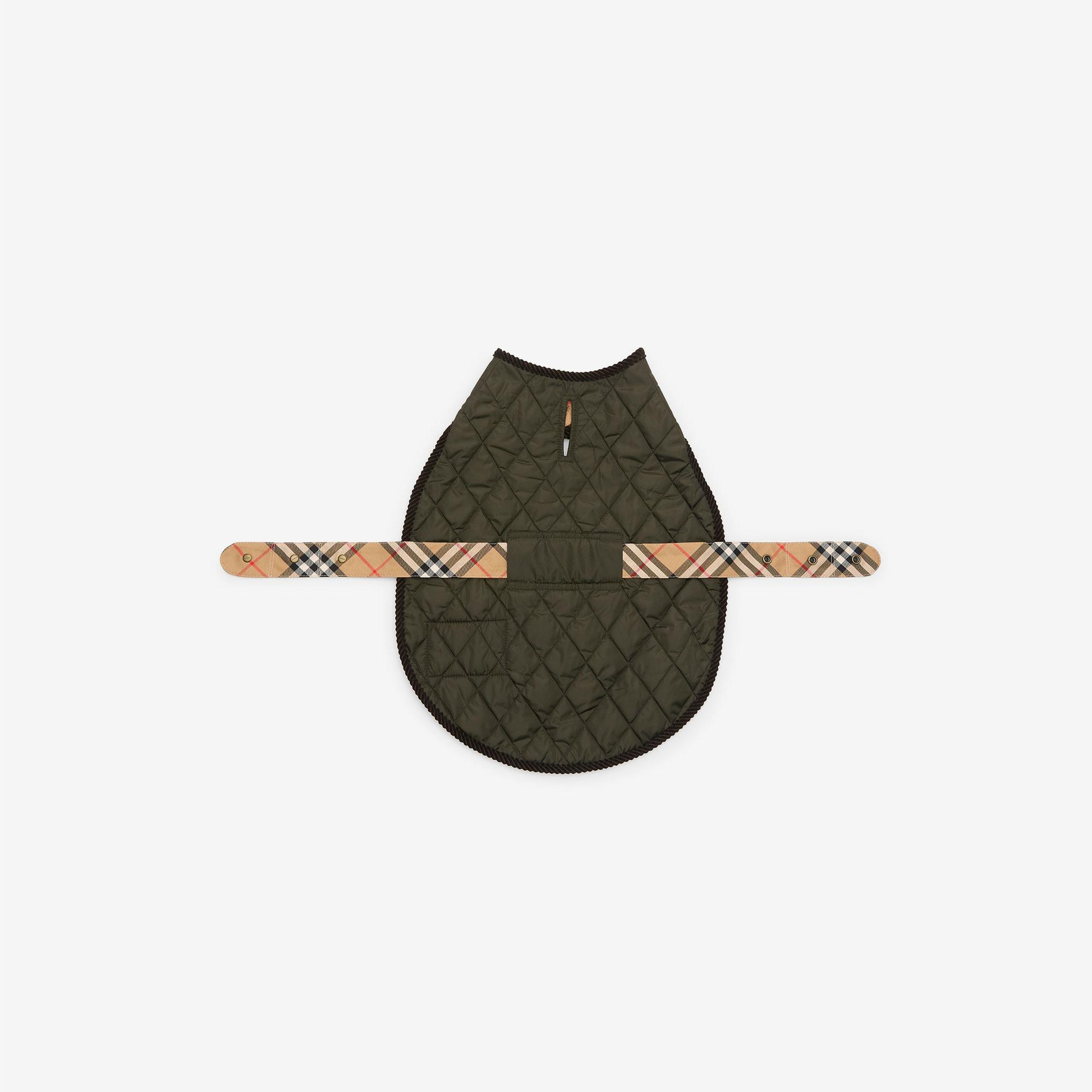 Burberry Quilted Nylon Kadın Haki Köpek Giysisi