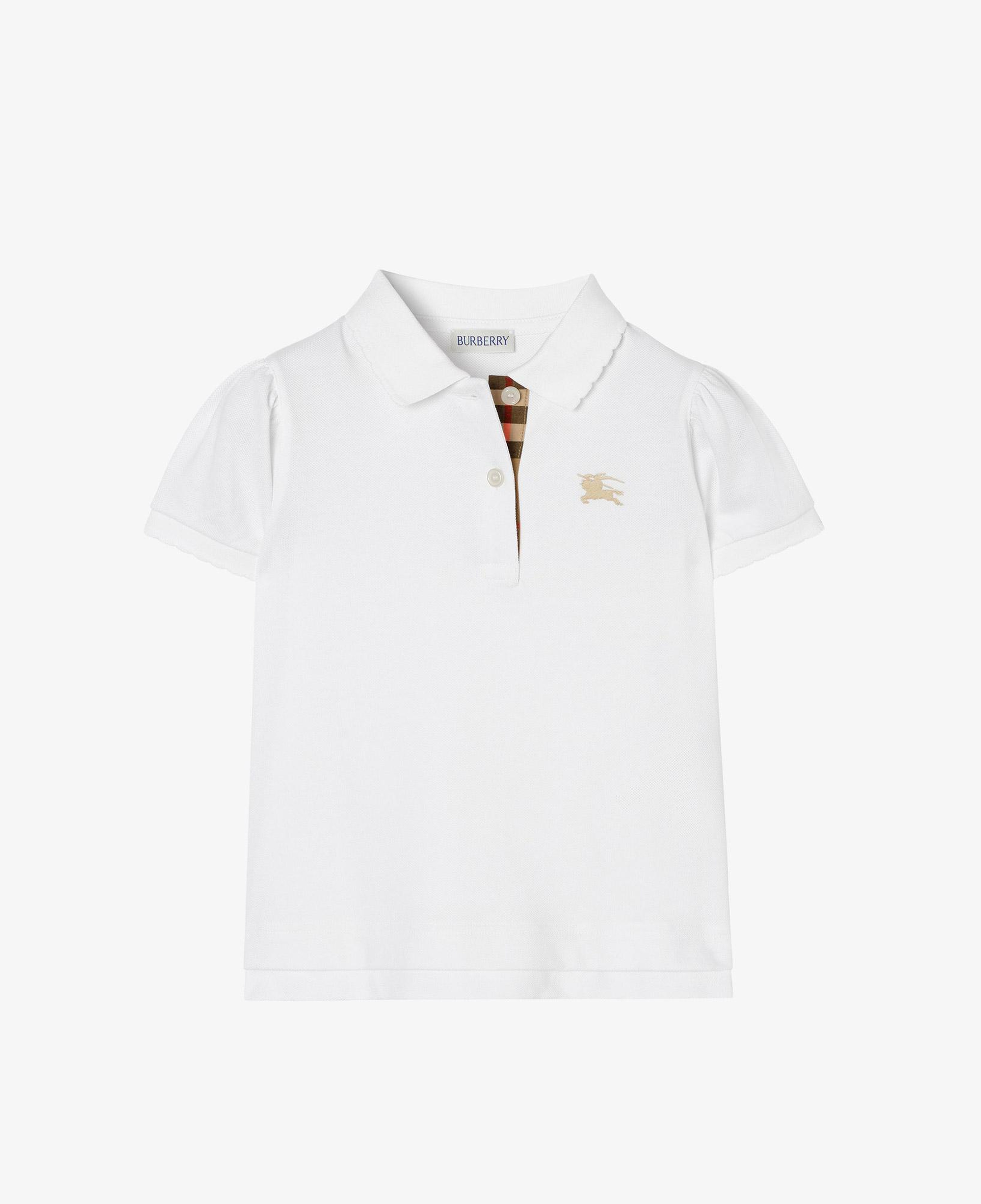 Burberry Cotton Çocuk Beyaz Polo