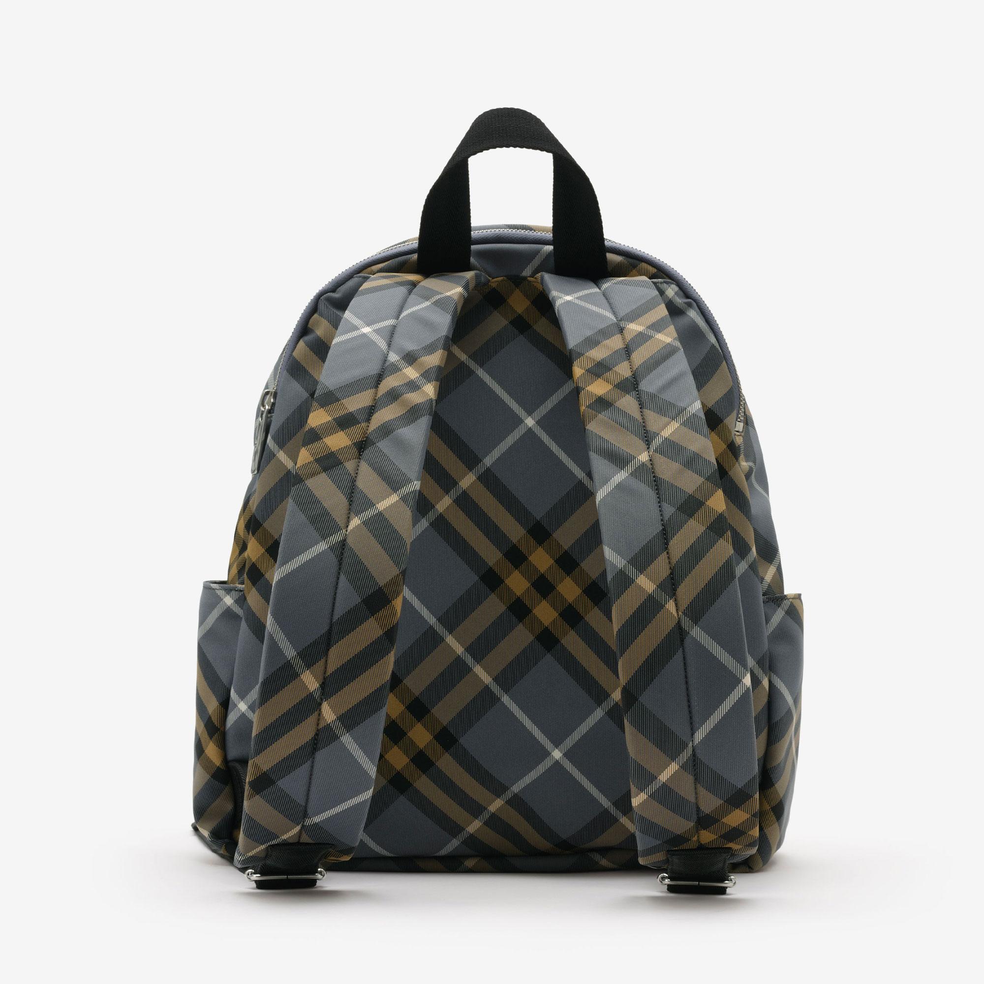 Burberry Small Check Erkek Mavi Sırt Çantası