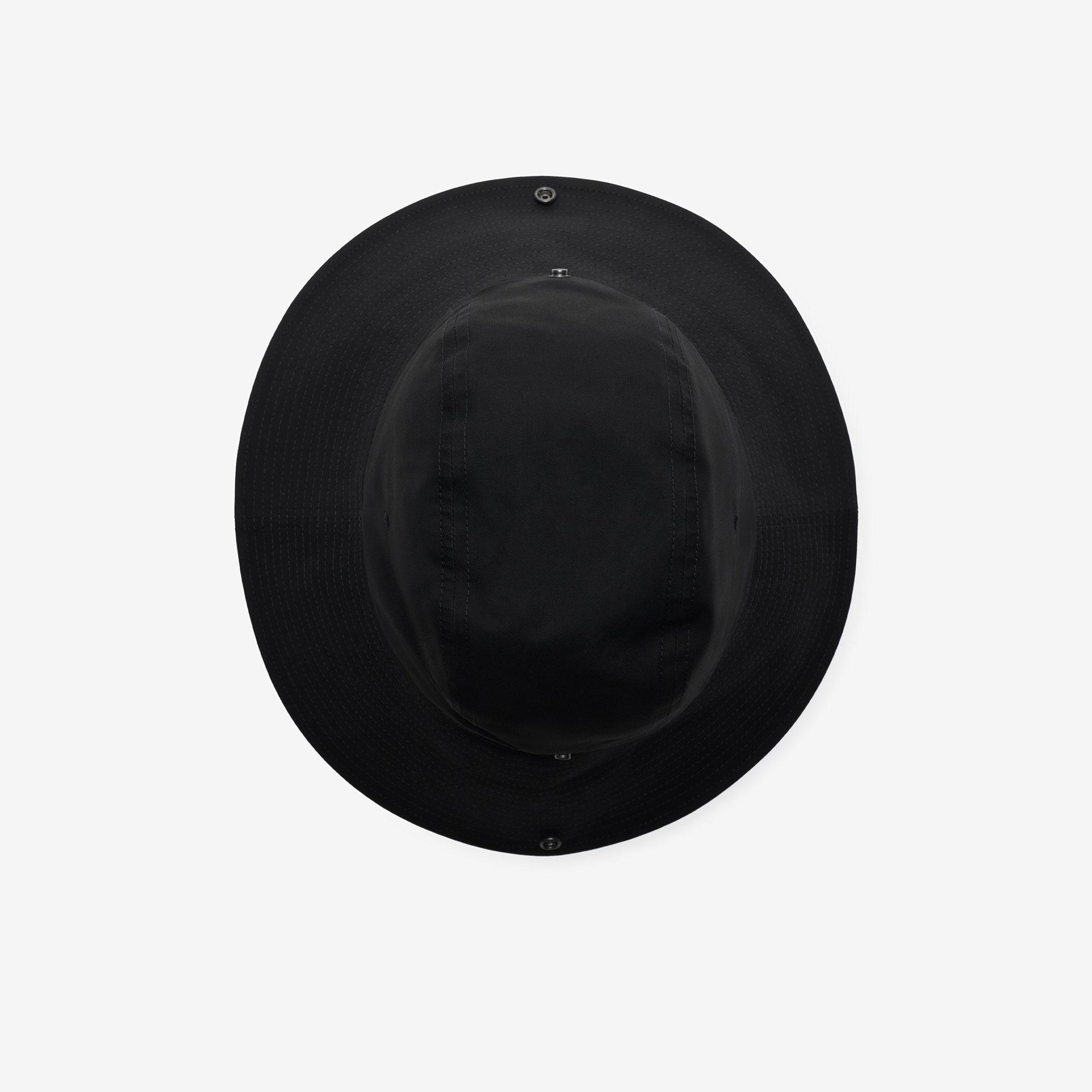 Burberry Check Brim Gabardine Erkek Siyah Şapka