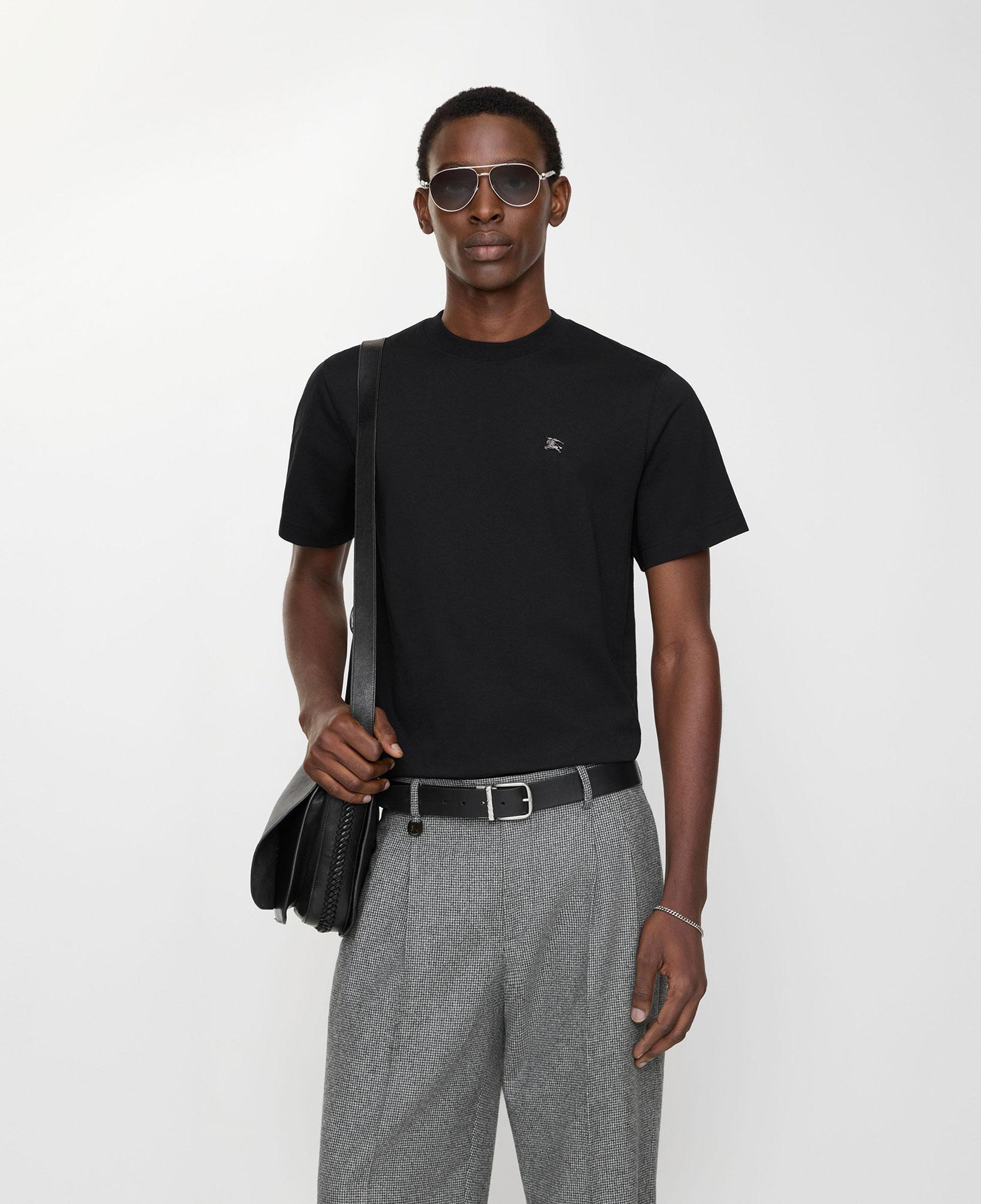 Burberry Metal Ekd Cotton Erkek Siyah T-Shirt