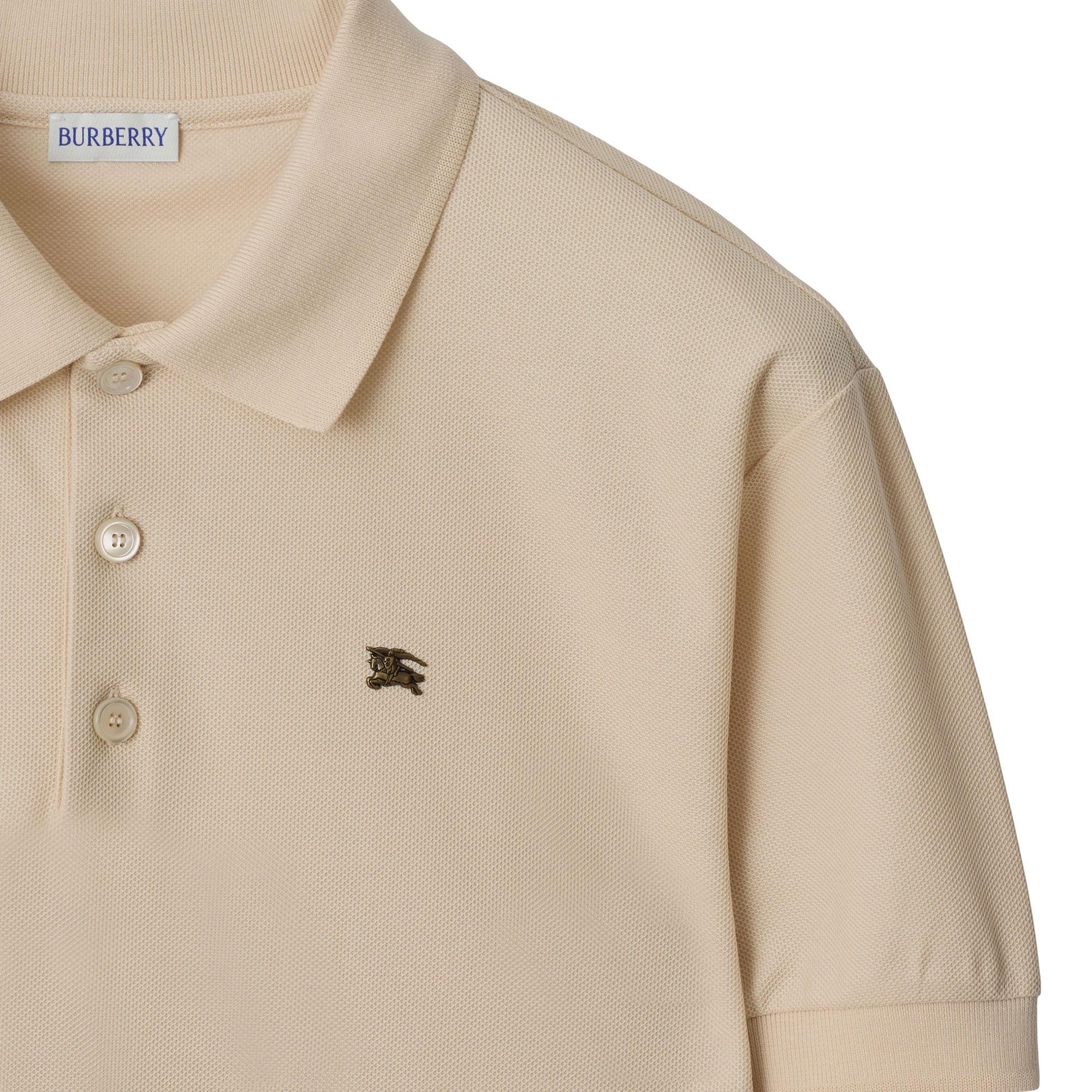 Burberry Metal Ekd Cotton Erkek Bej Polo