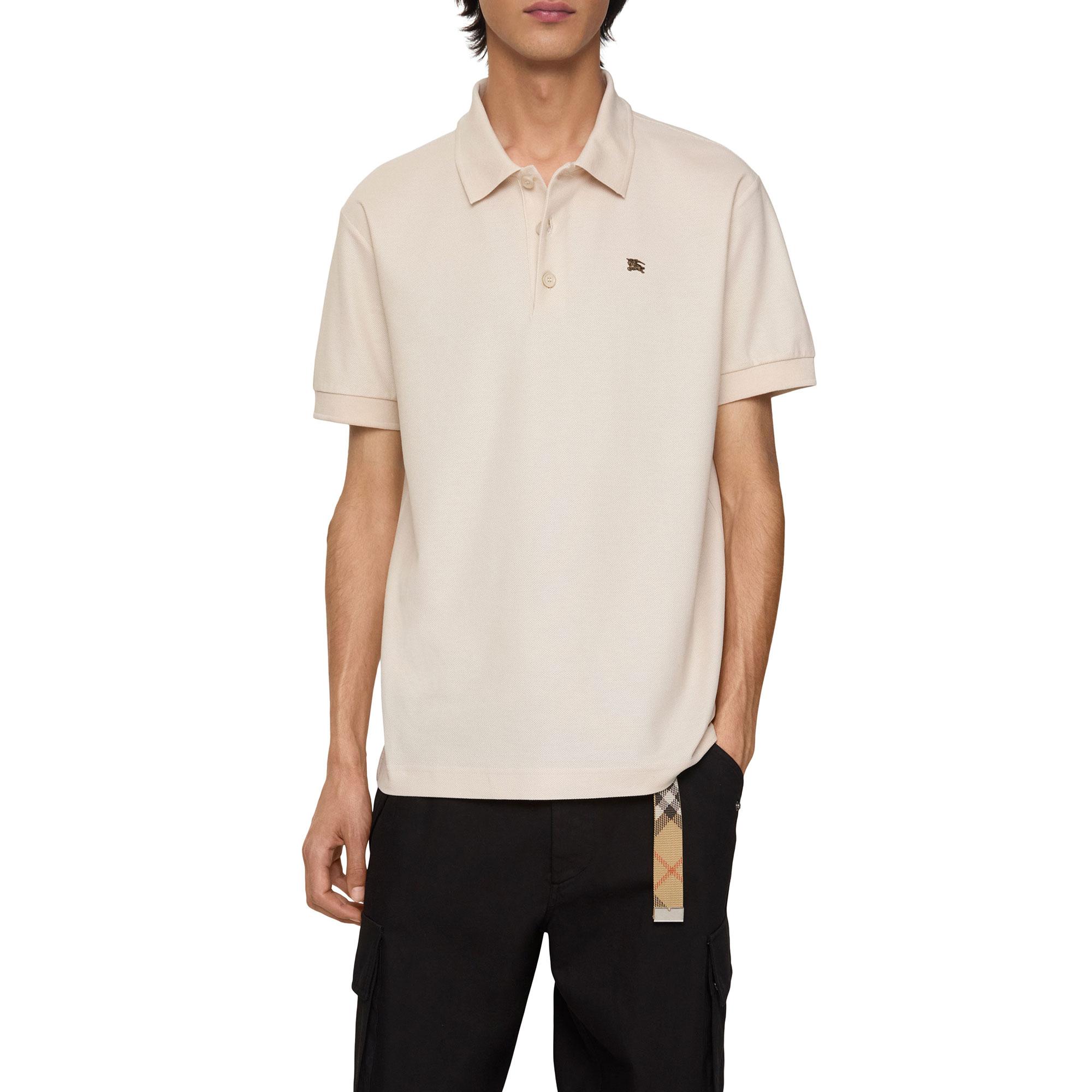 Burberry Metal Ekd Cotton Erkek Bej Polo