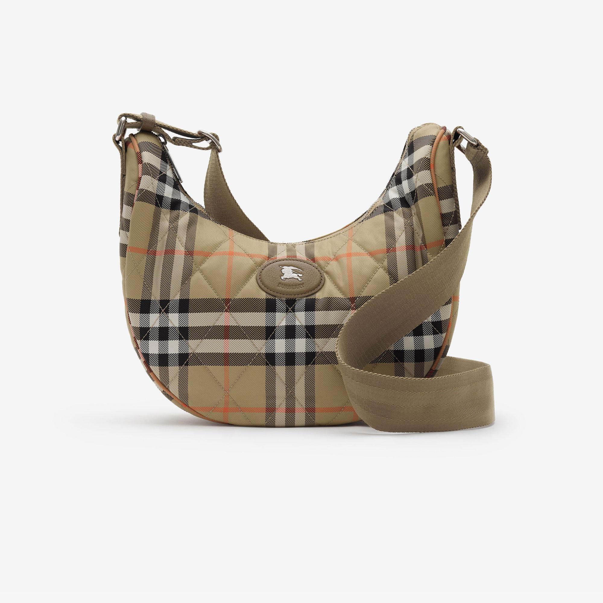 Burberry Horseshoe Erkek Bej Omuz Çantası