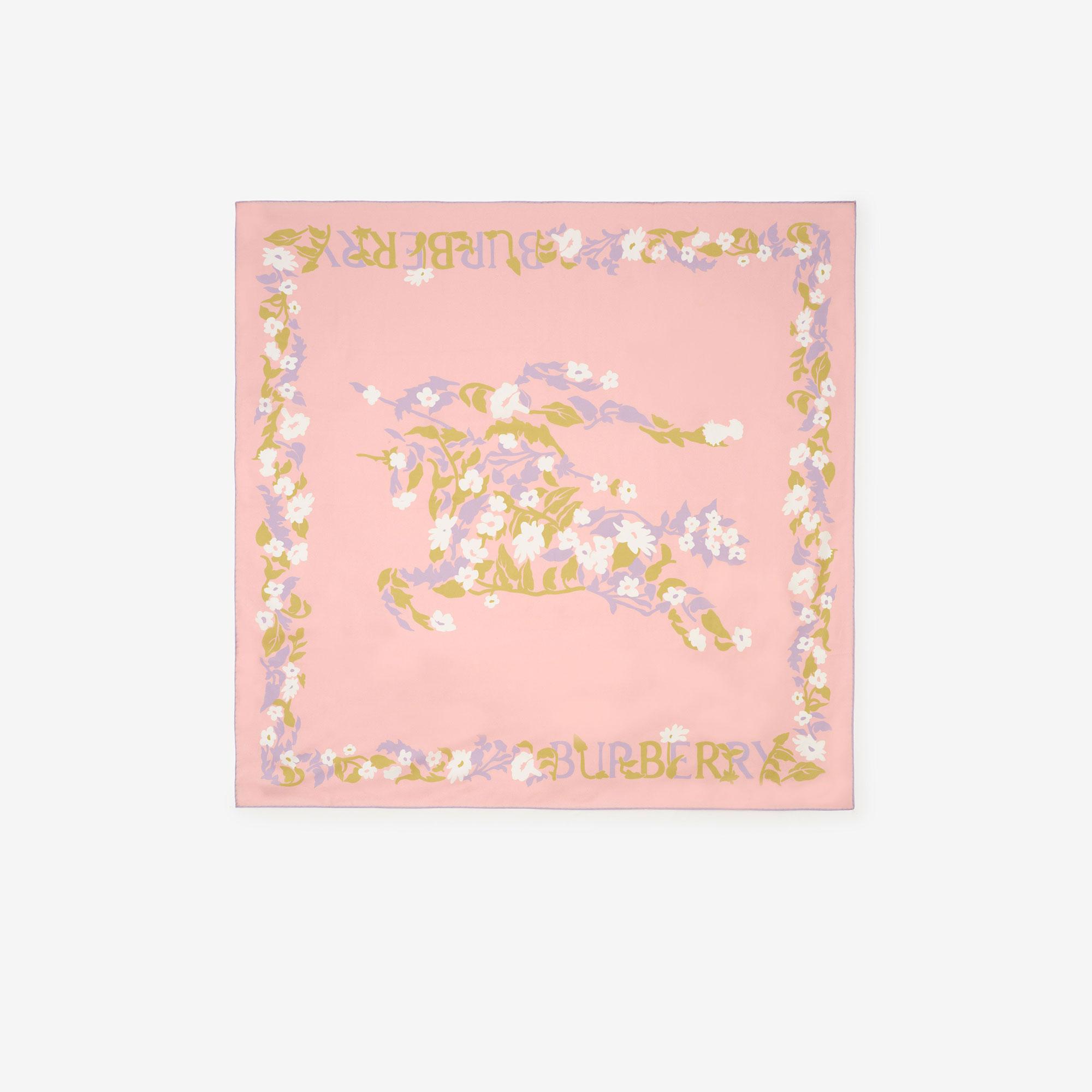 Burberry Floral Ekd Silk Kadın Pembe Eşarp