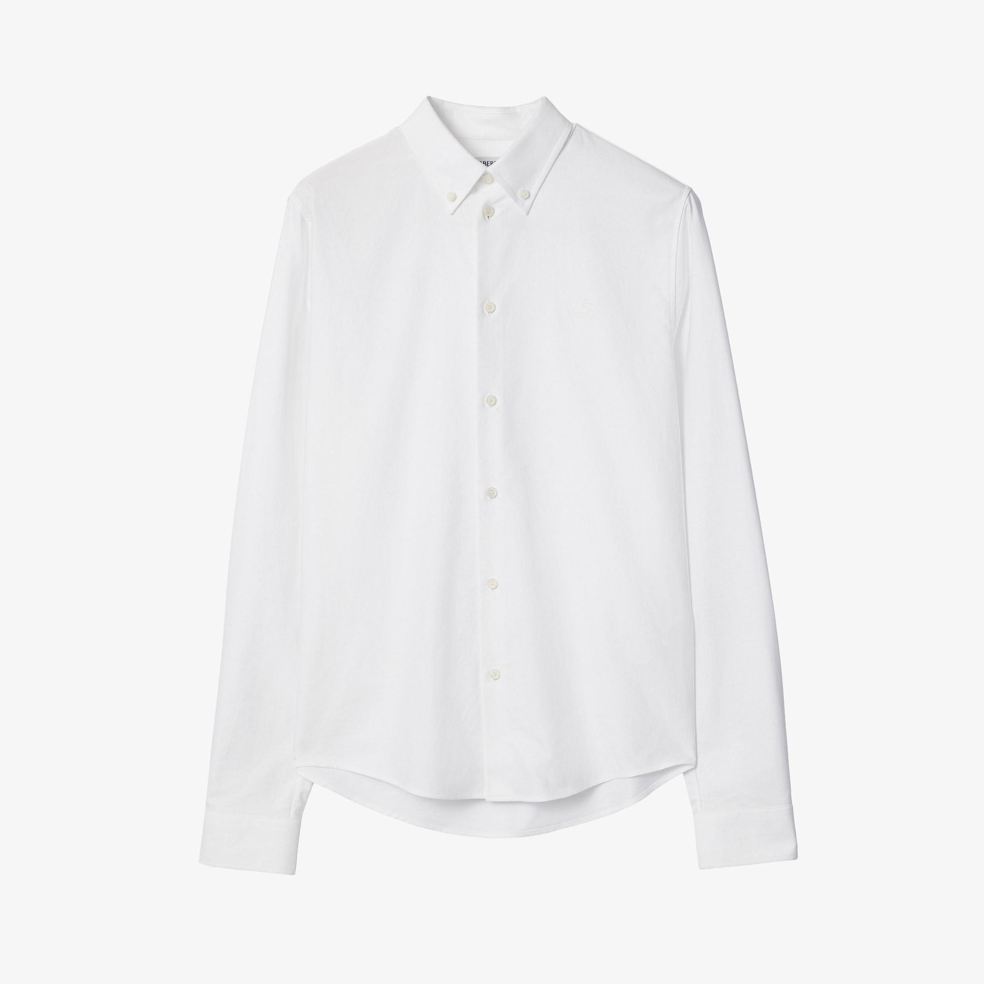 Burberry Slim Fit Cotton Oxford Erkek Beyaz Gömlek