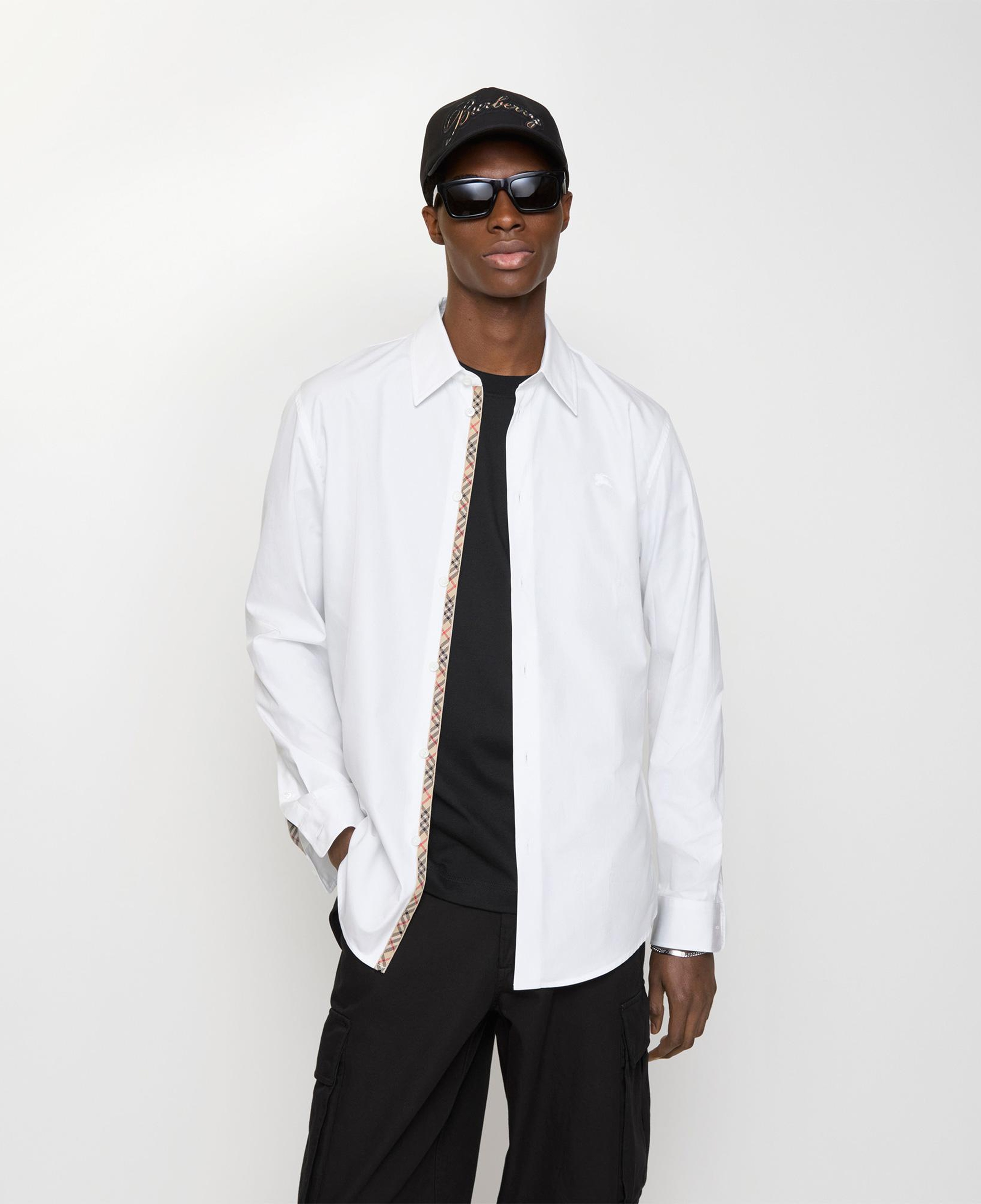 Burberry Slim Fit Cotton Oxford Erkek Beyaz Gömlek