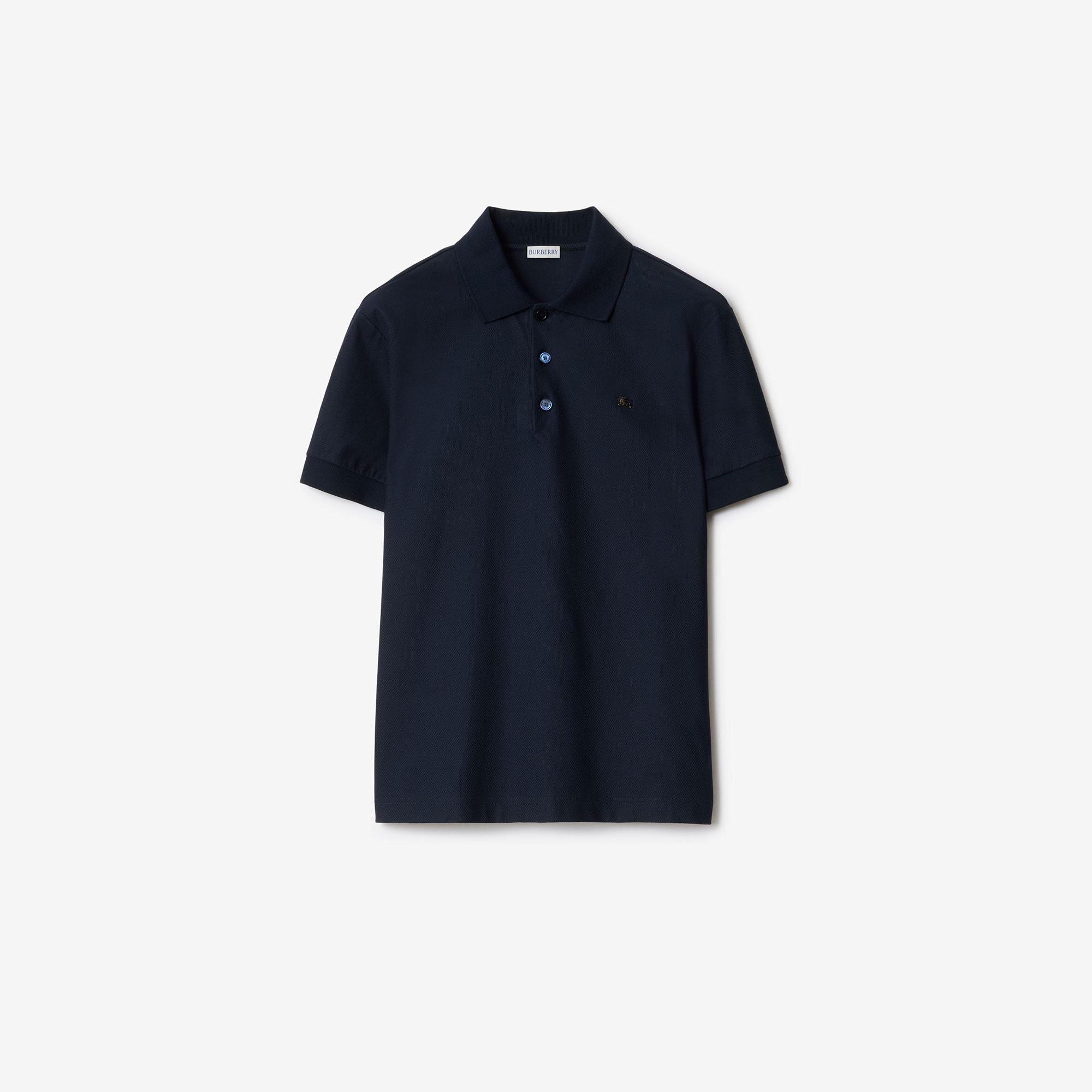 Burberry Metal Ekd Cotton Erkek Lacivert Polo