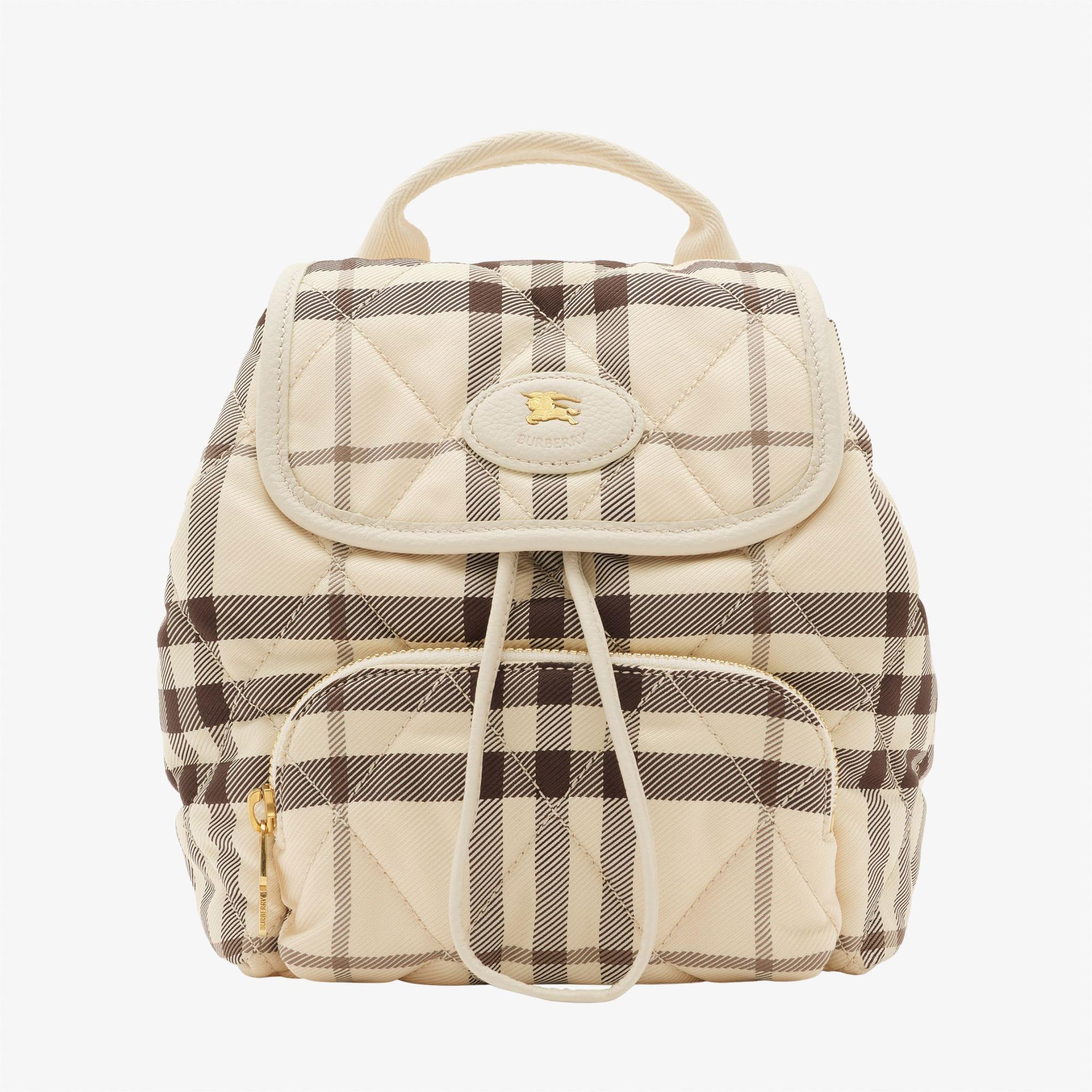 Burberry Mini Horseshoe Kadın Bej Sırt Çantası