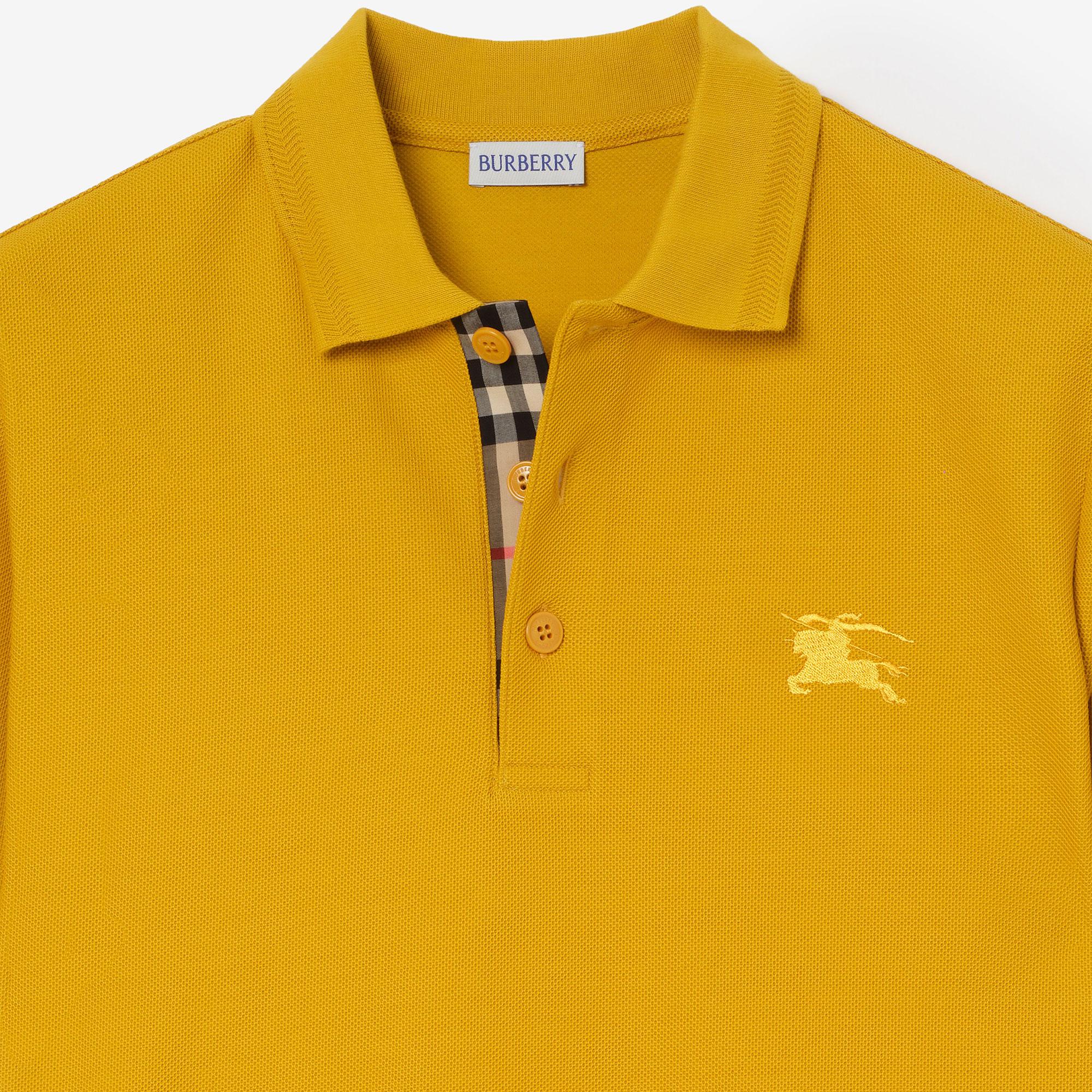 Burberry Cotton Erkek Sarı Polo