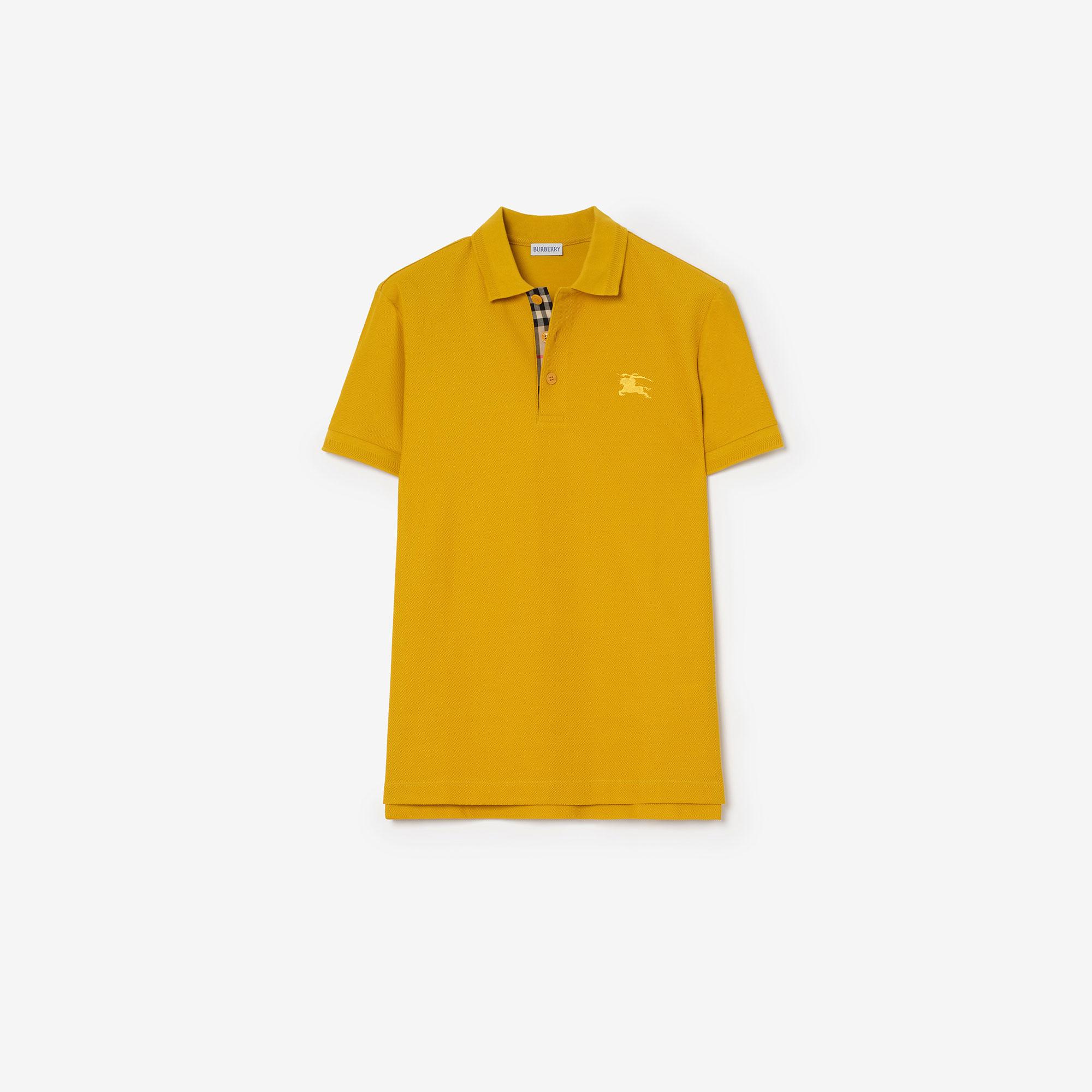 Burberry Cotton Erkek Sarı Polo