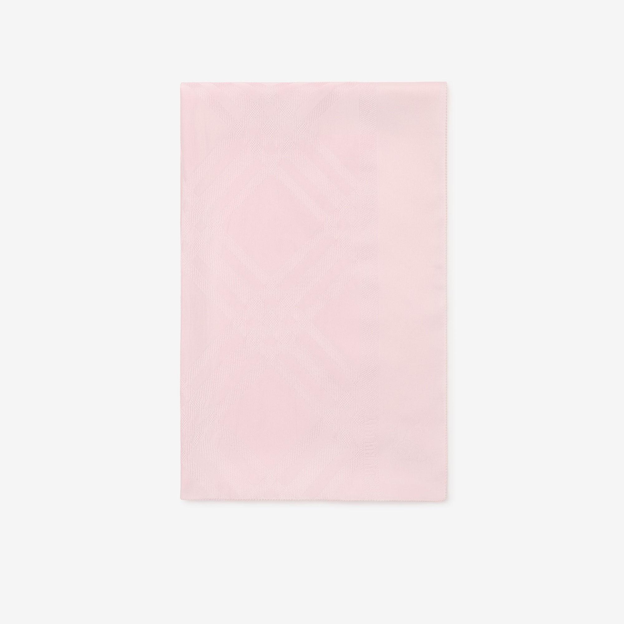 Burberry Wide Check Silk Kadın Pembe Eşarp