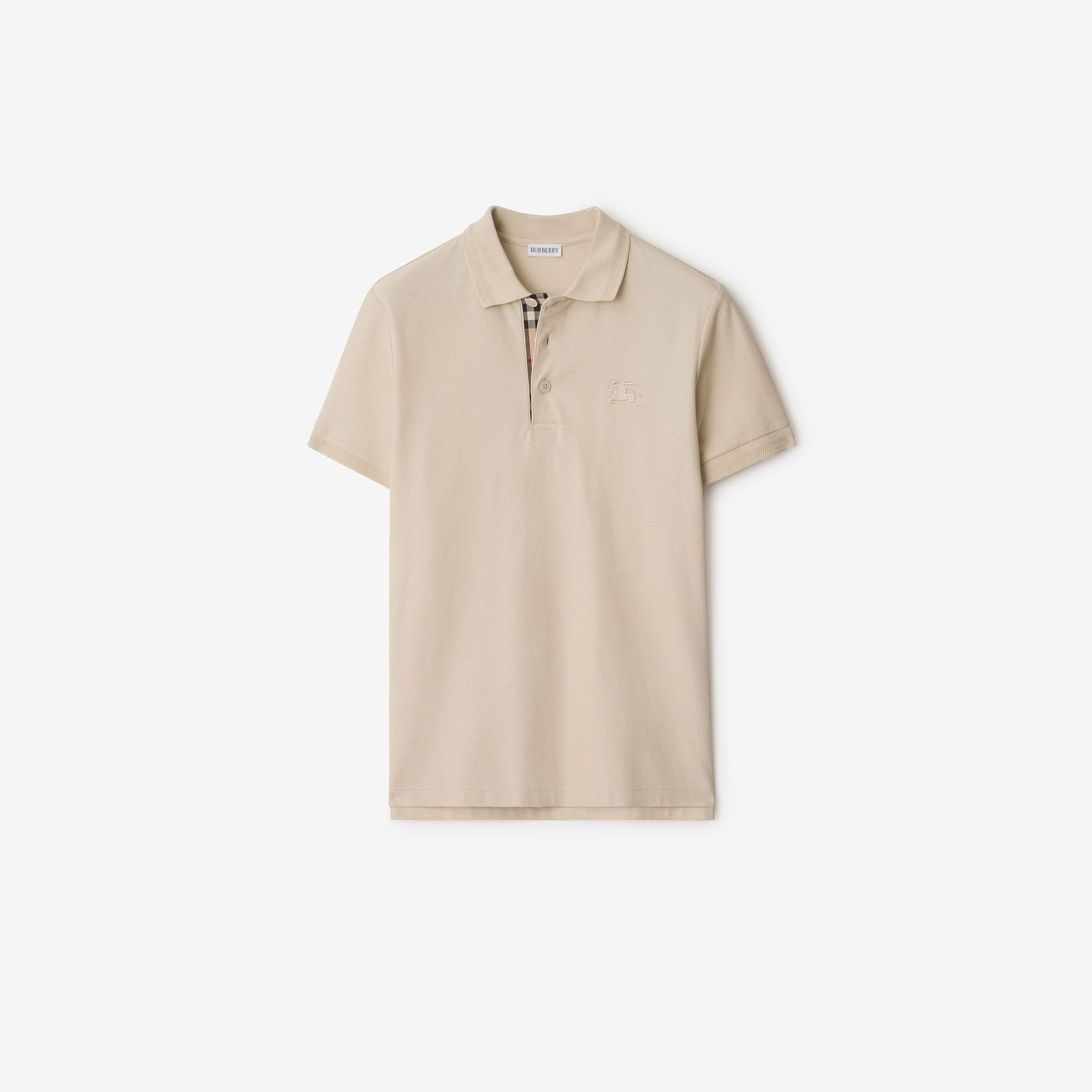 Burberry Cotton Erkek Bej Polo