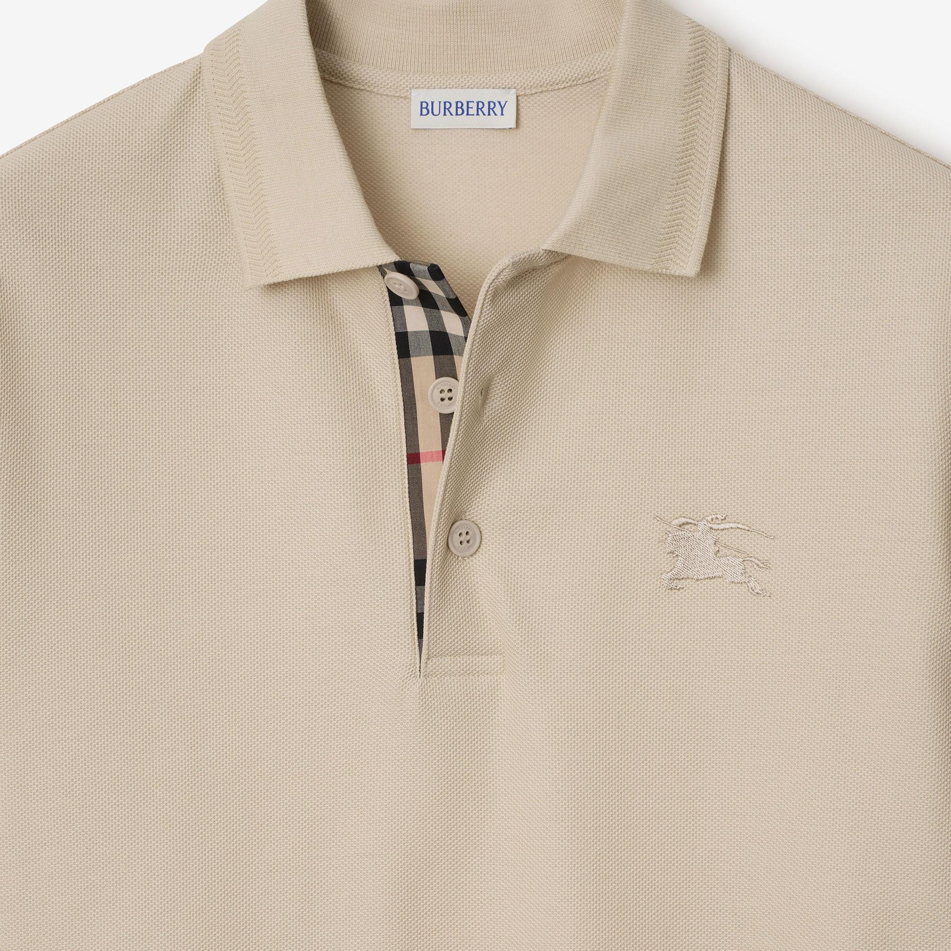 Burberry Cotton Erkek Bej Polo