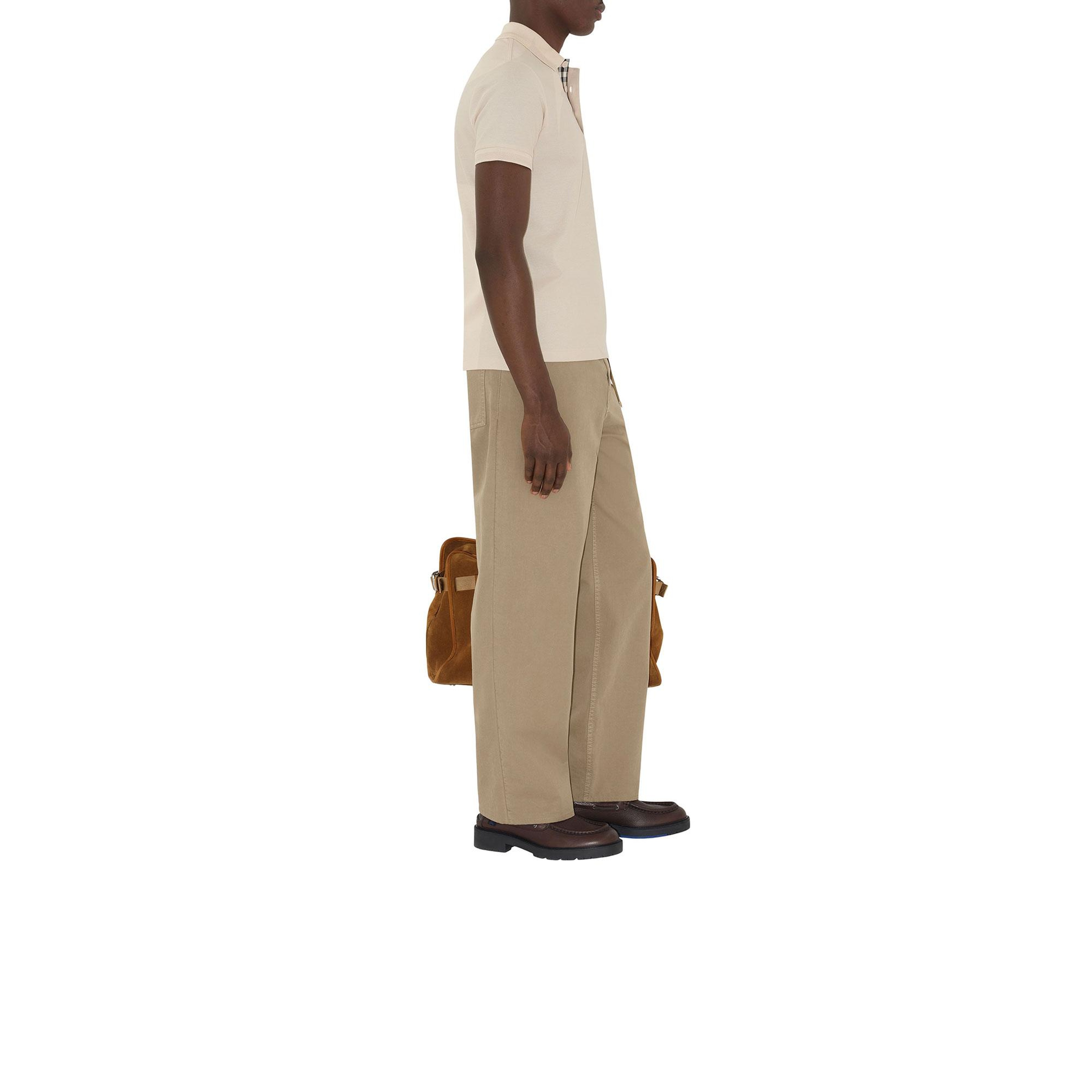 Burberry Cotton Erkek Bej Polo