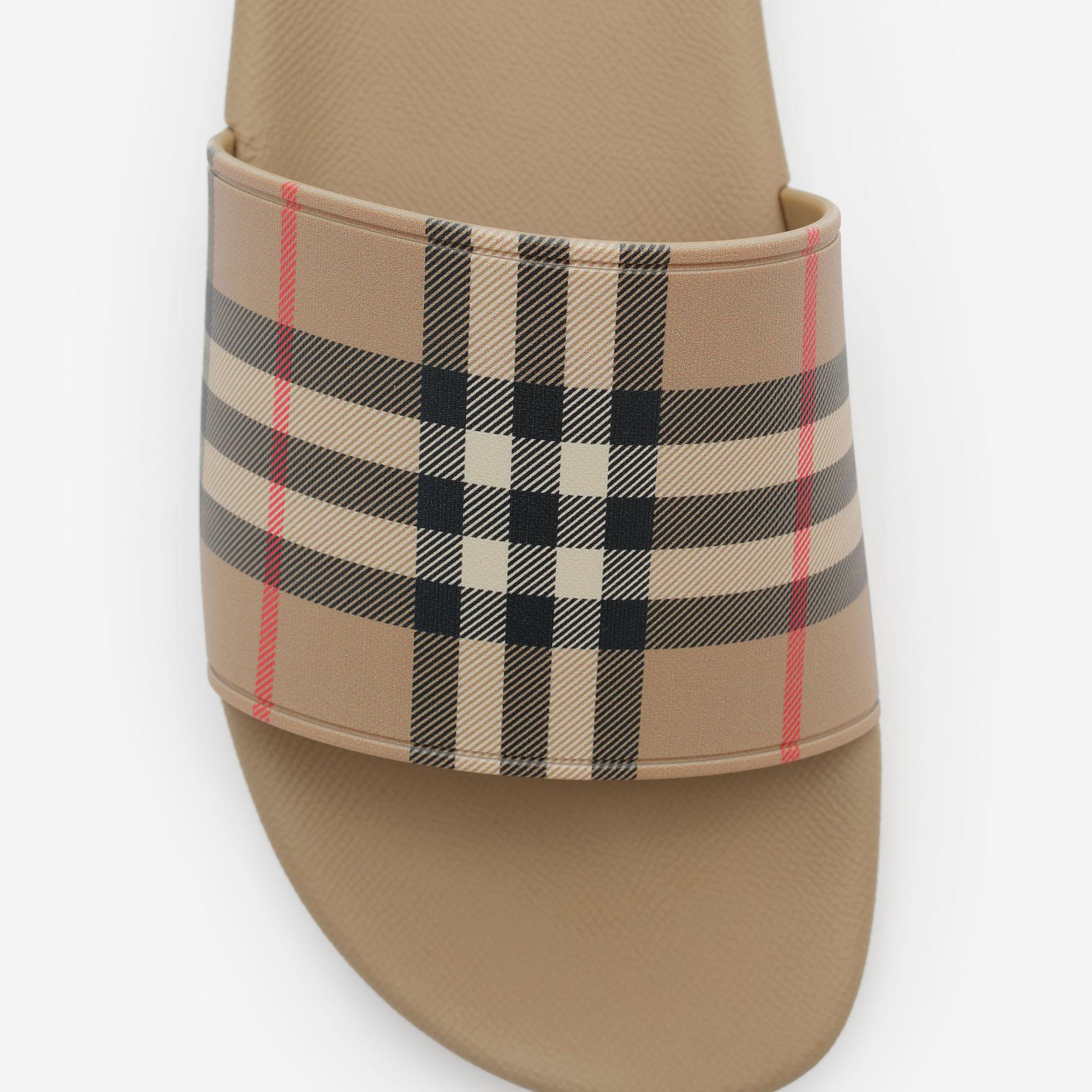 Burberry Check Erkek Bej Sandalet