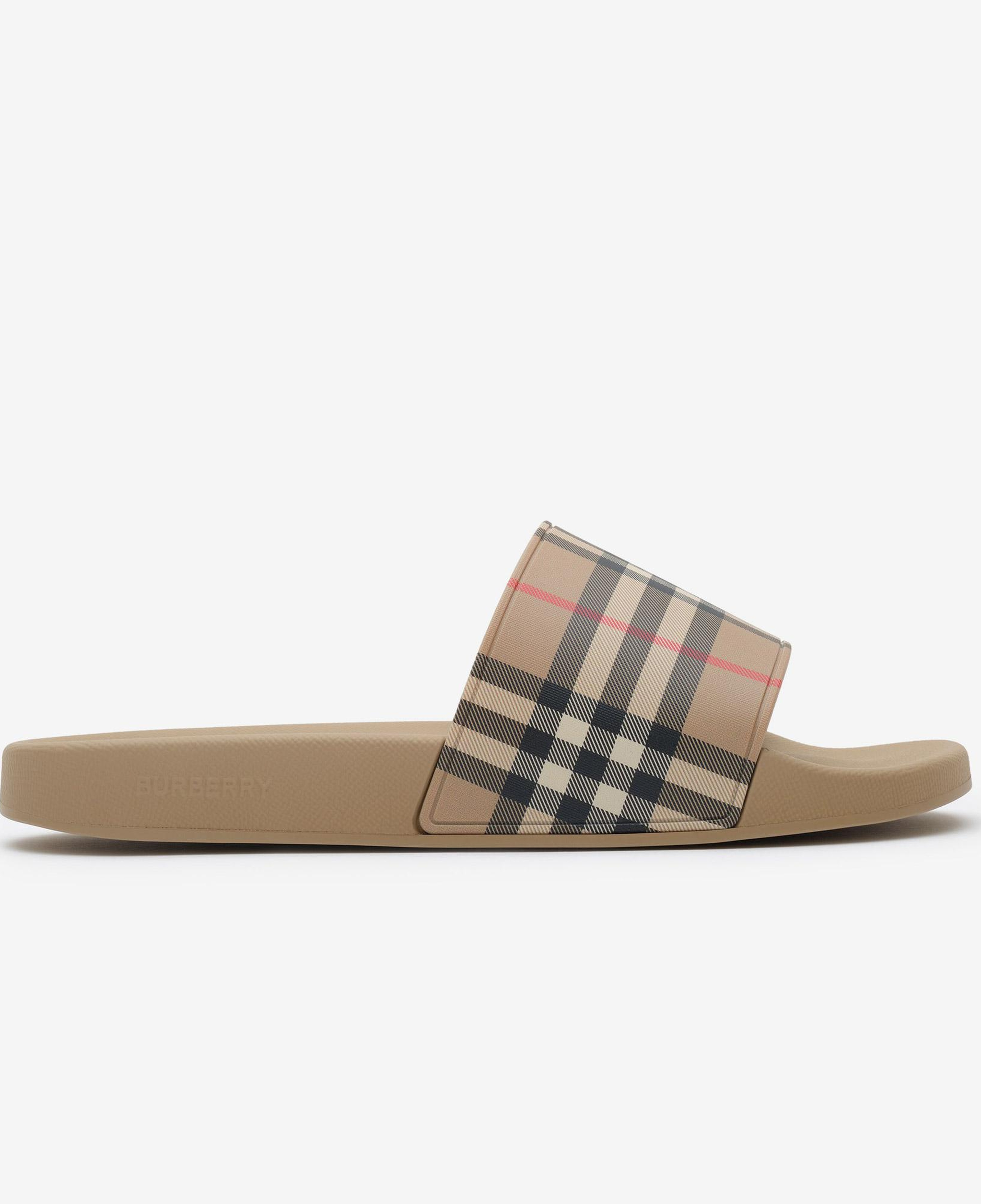 Burberry Check Erkek Bej Sandalet