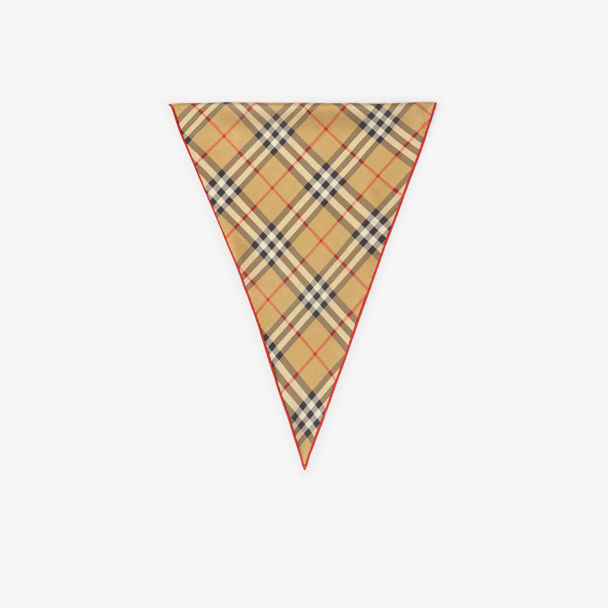 Burberry Check Silk Kadın Bej Eşarp