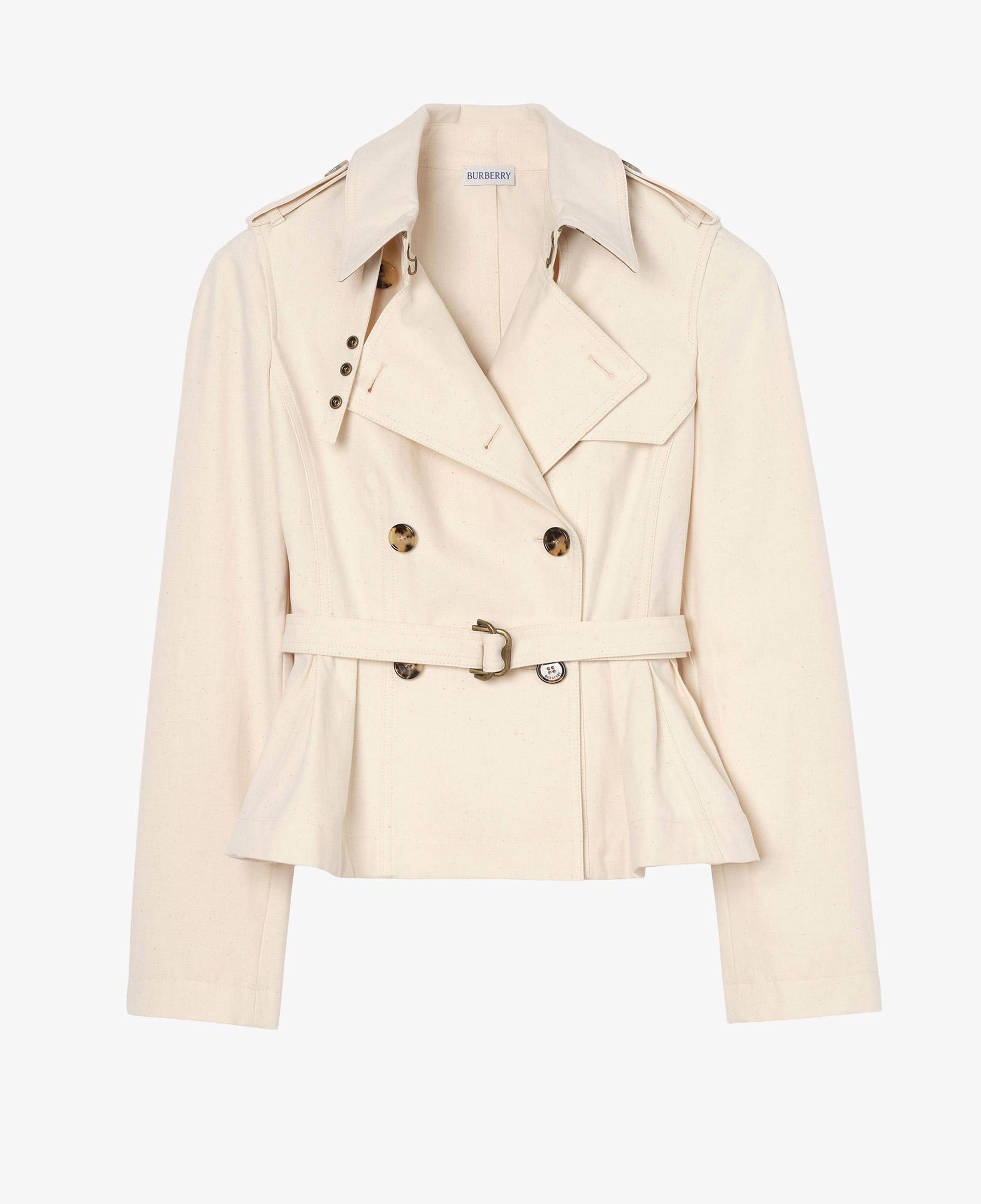 Burberry Cotton Isabella Kadın Beyaz Mont