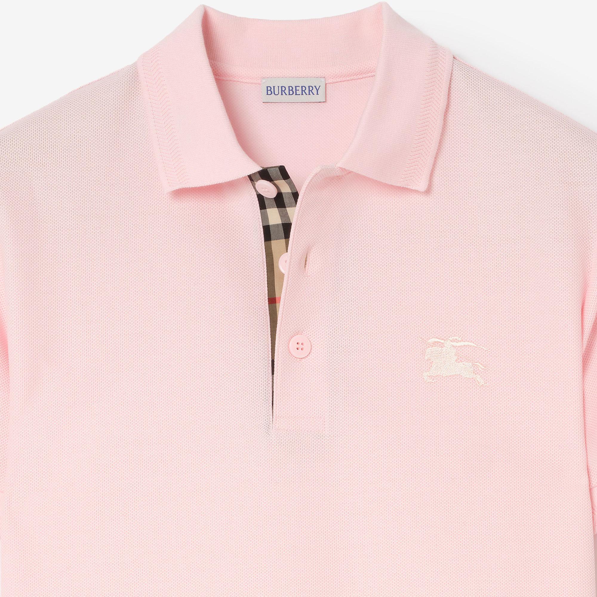 Burberry Cotton Erkek Pembe Polo
