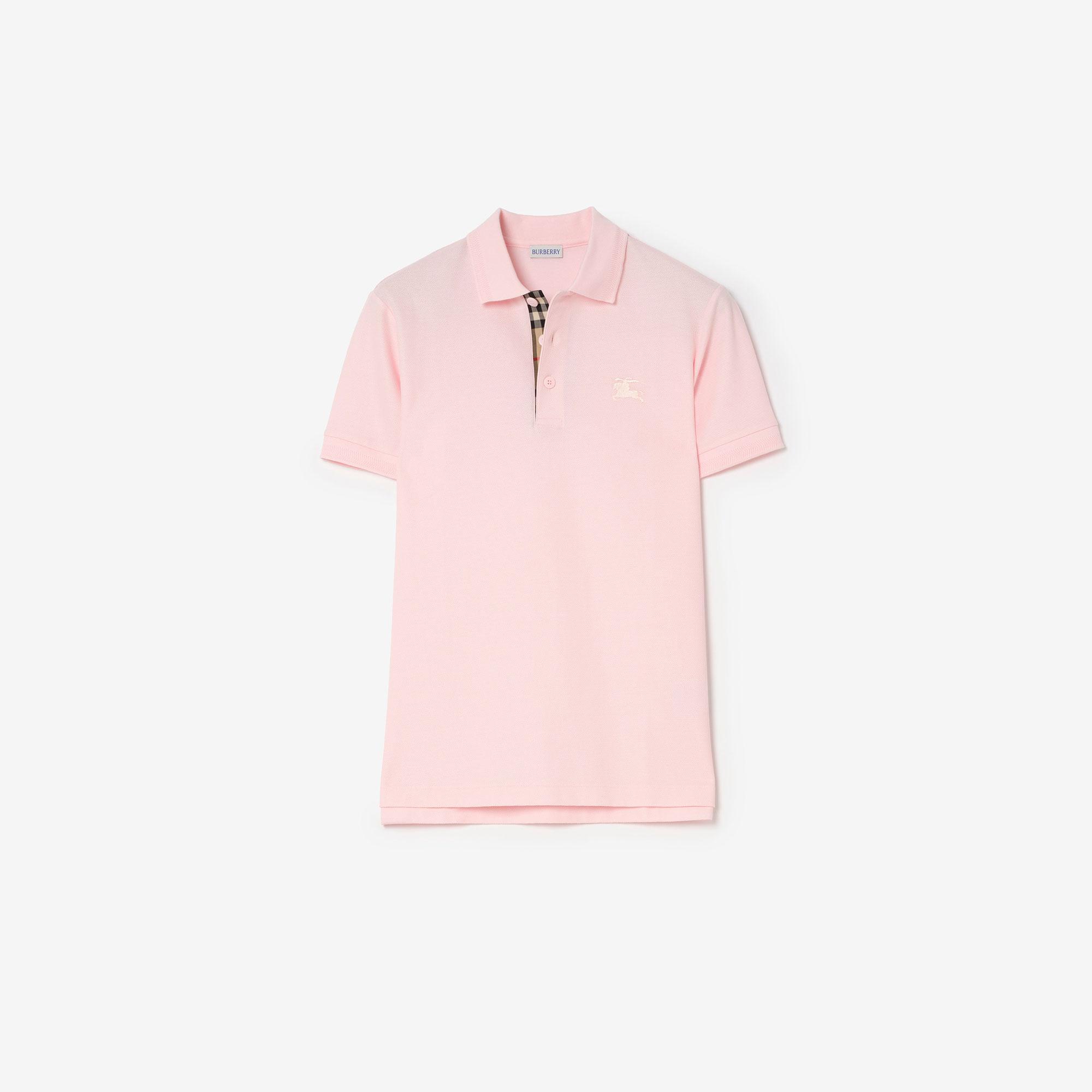 Burberry Cotton Erkek Pembe Polo