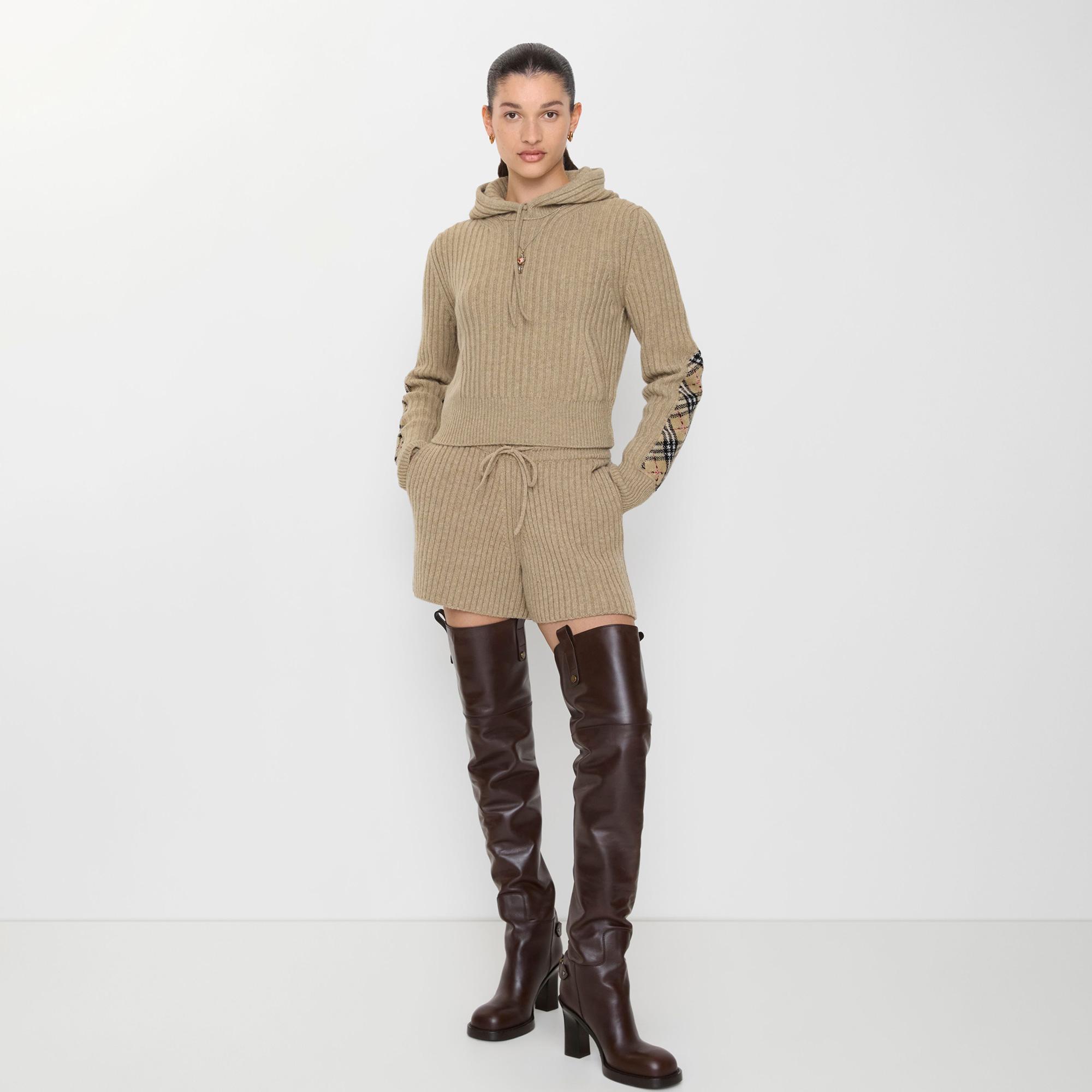 Burberry Wool Cashmere Kadın Kahverengi Şort