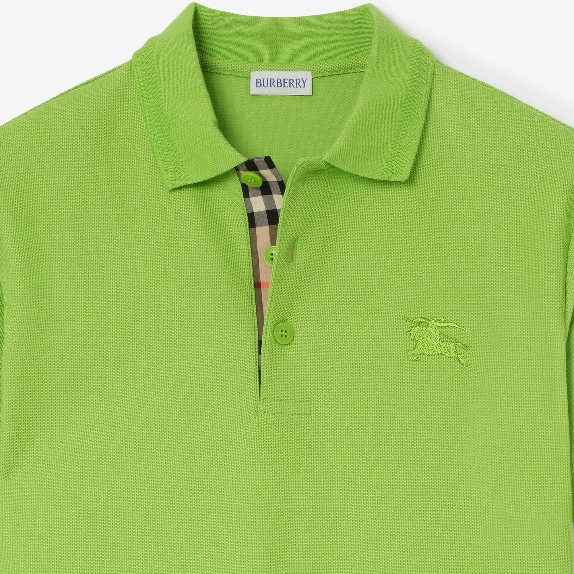 Burberry Cotton Erkek Yeşil Polo