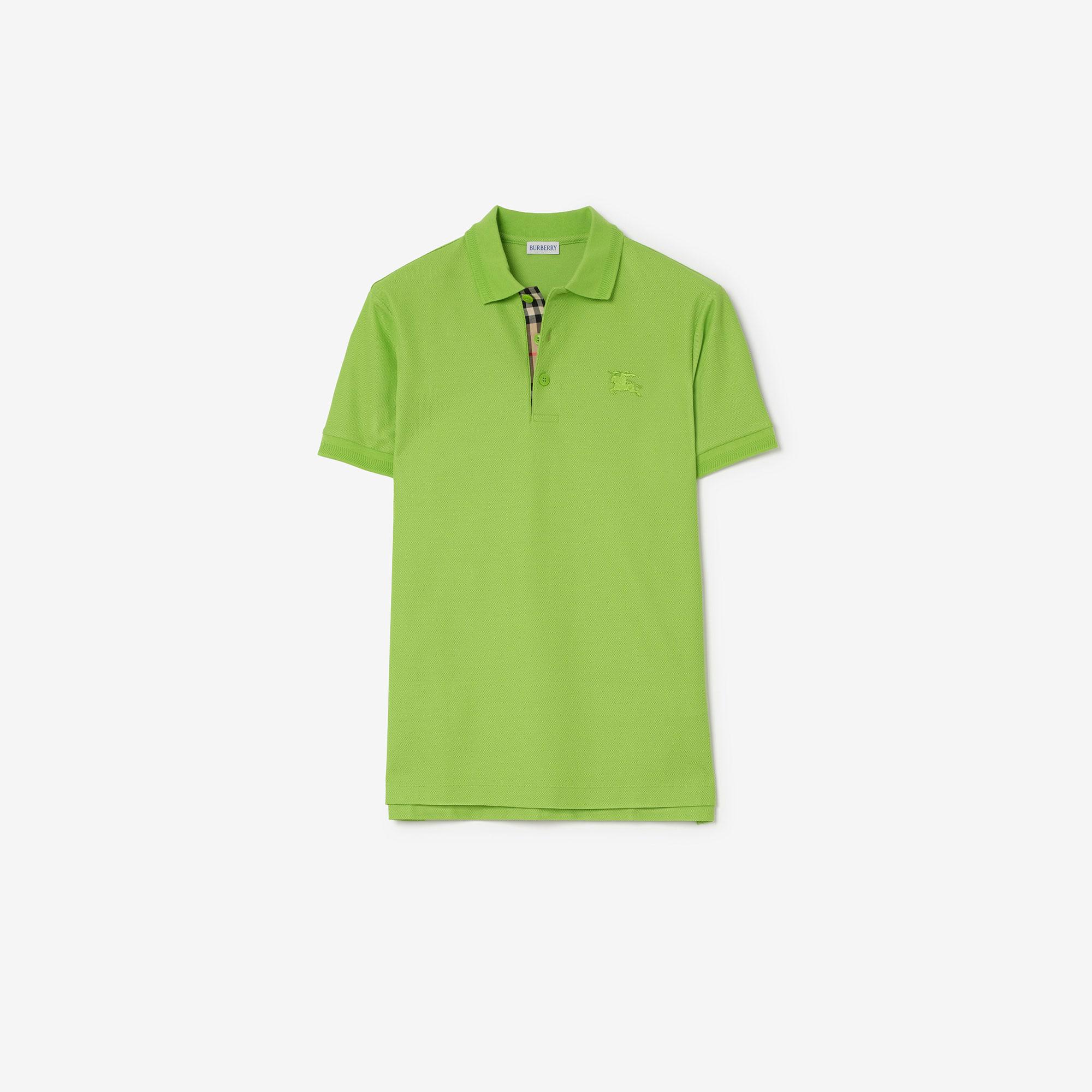 Burberry Cotton Erkek Yeşil Polo