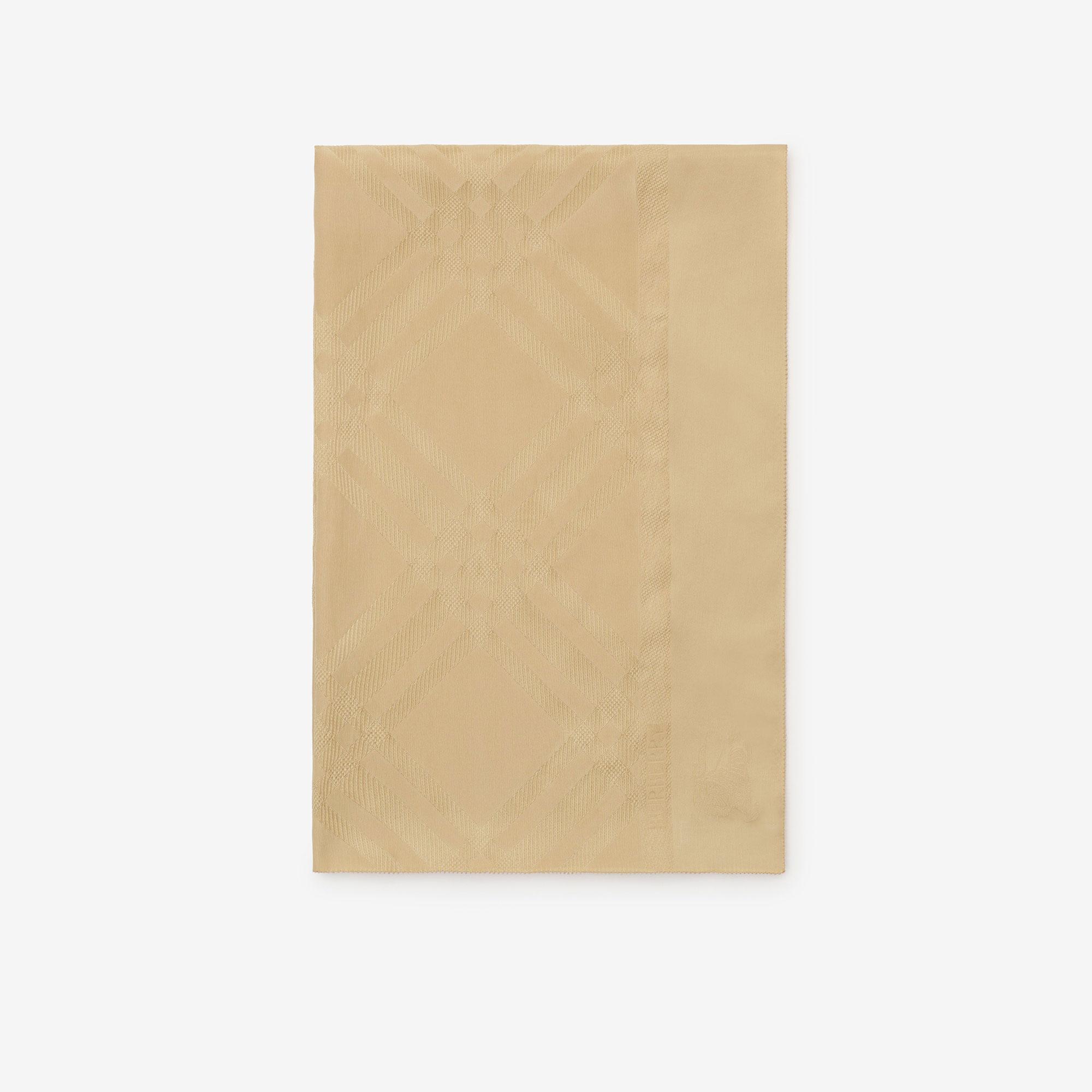 Burberry Wide Check Silk Kadın Bej Eşarp