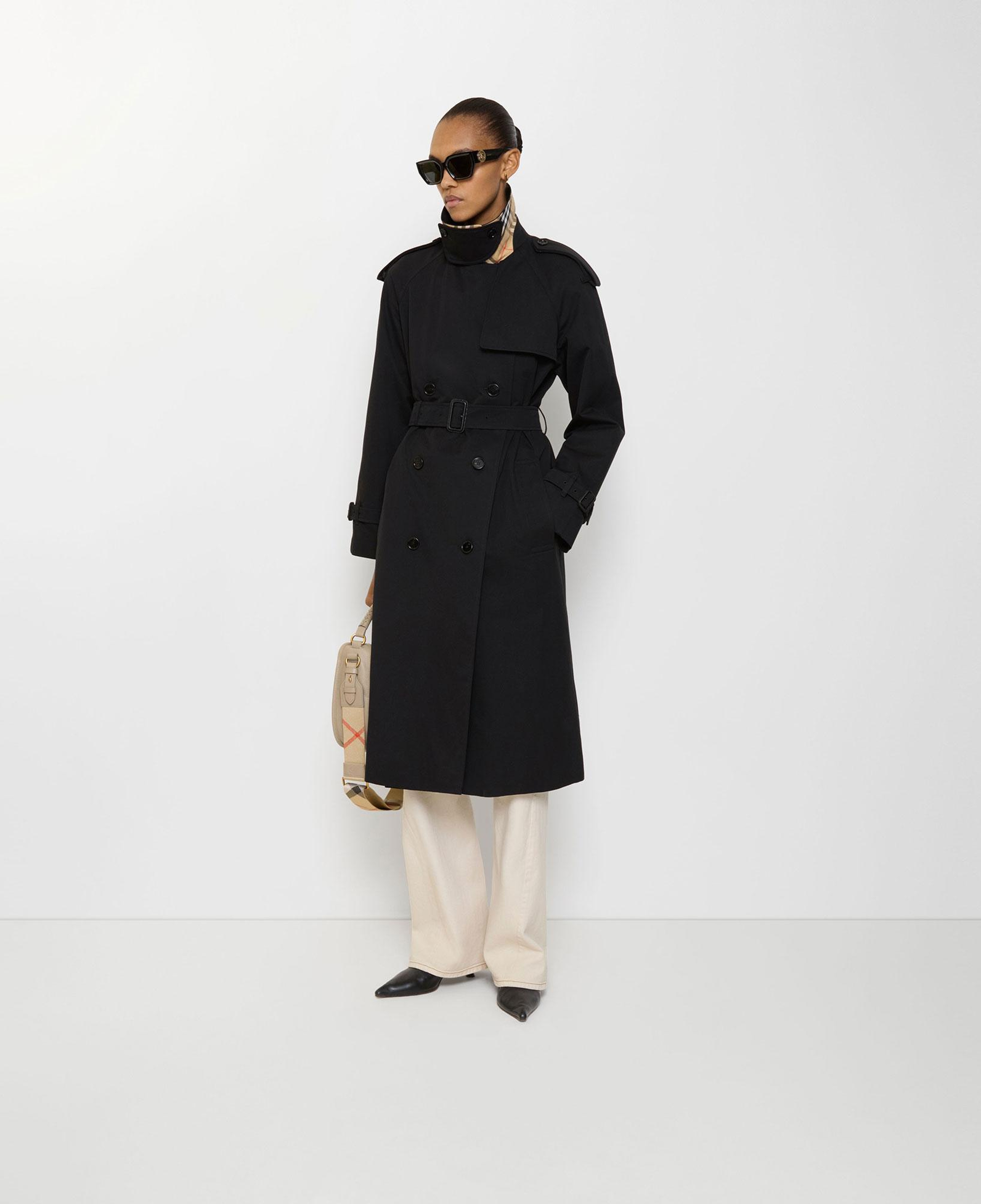 Burberry Long Castleford Kadın Siyah Trençkot