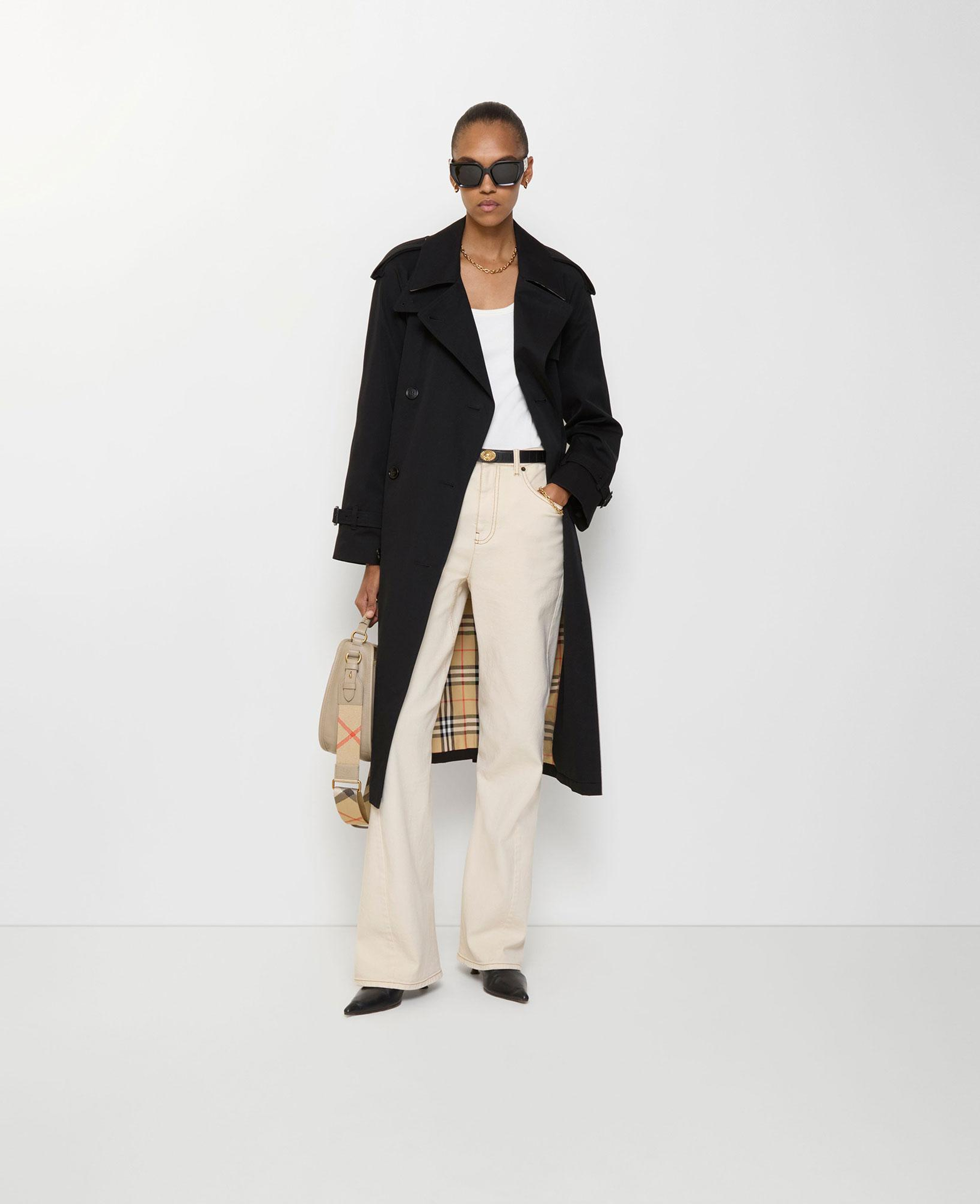 Burberry Long Castleford Kadın Siyah Trençkot