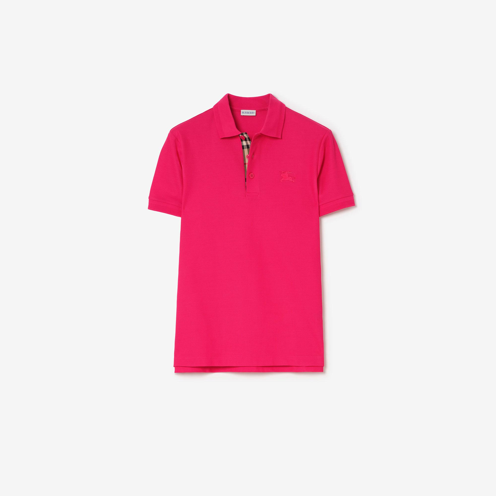 Burberry Cotton Erkek Kırmızı Polo