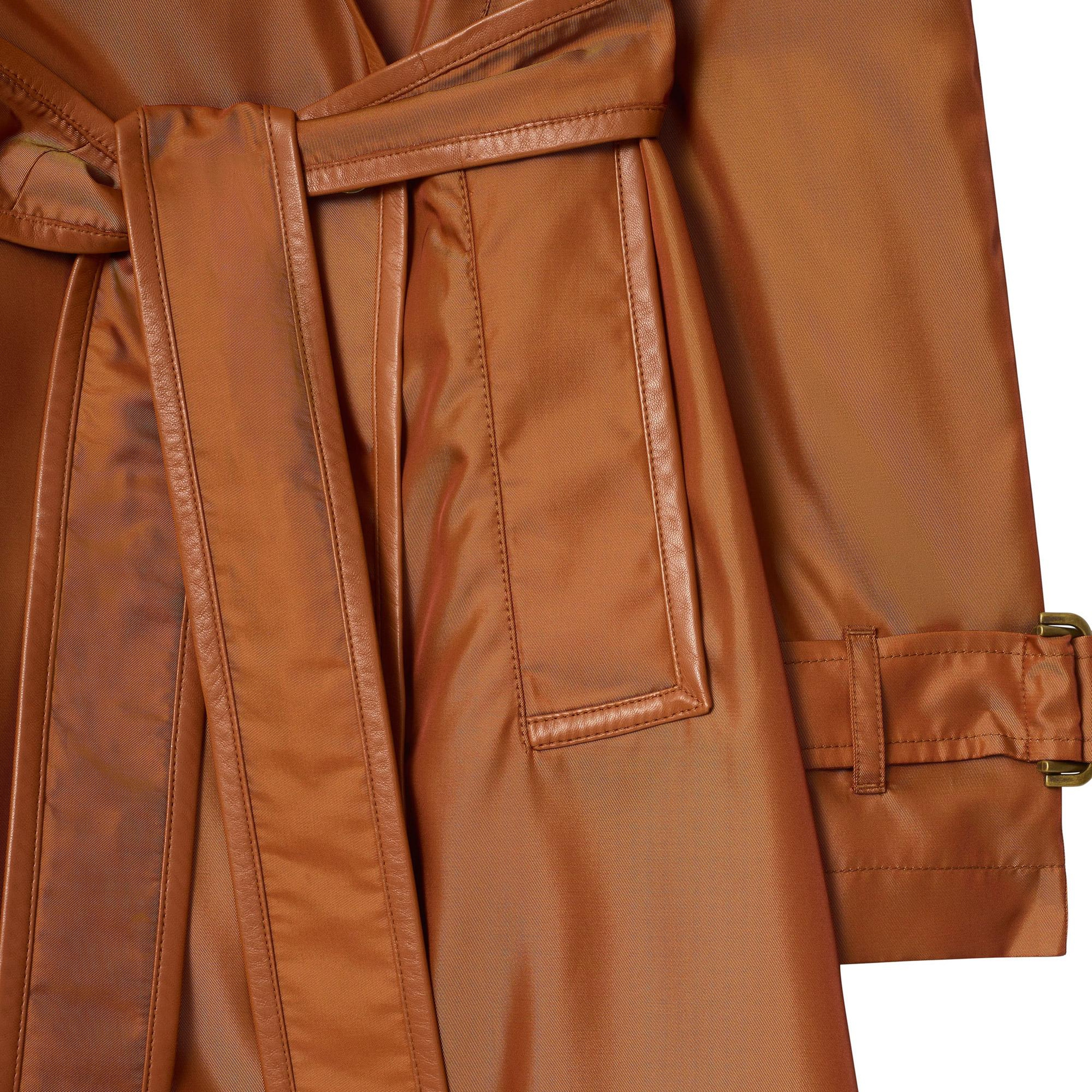 Burberry Long Nylon Blend Hooded Kadın Kahverengi Trençkot