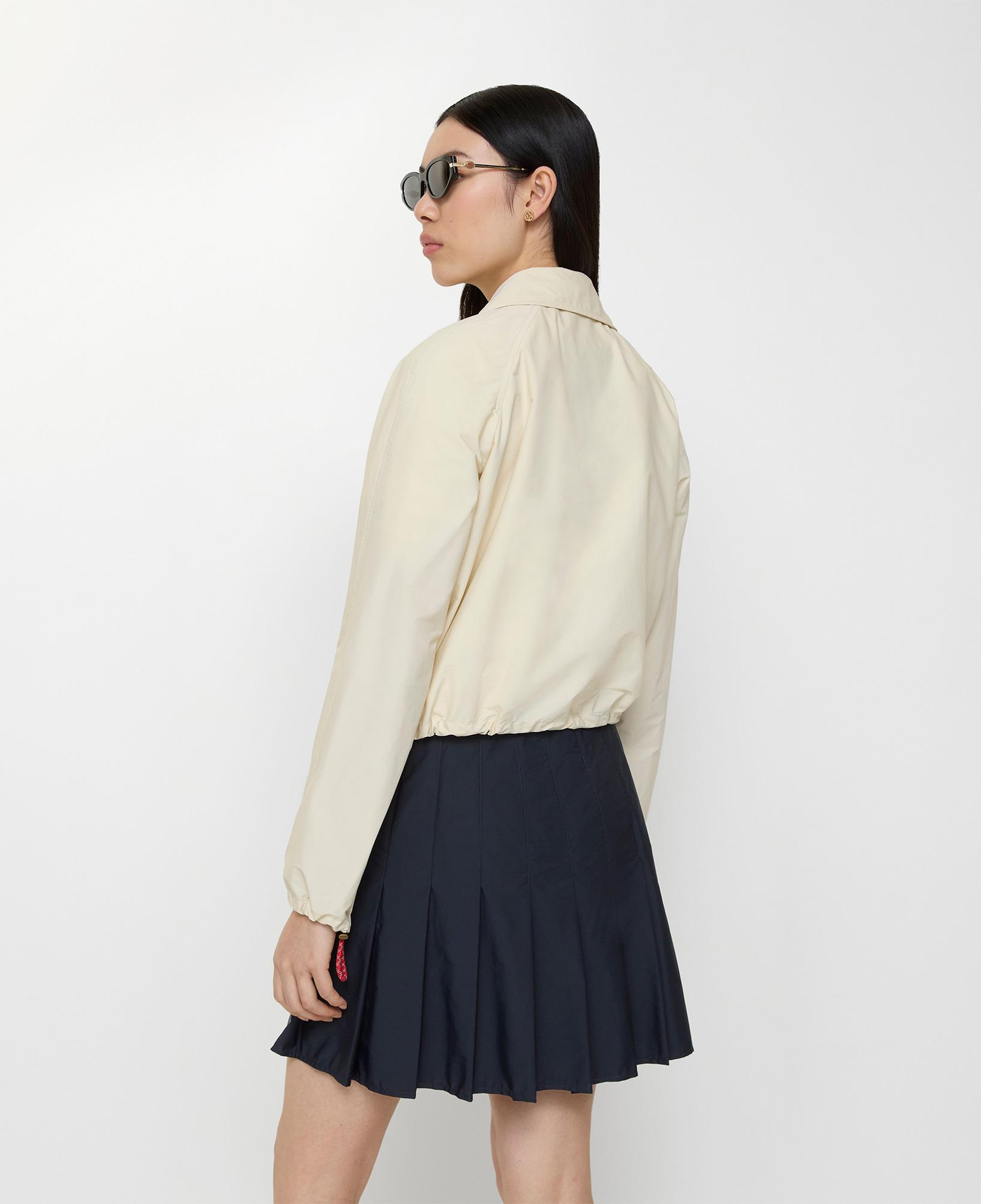 Burberry Cropped Newcott Hooded Kadın Krem Mont