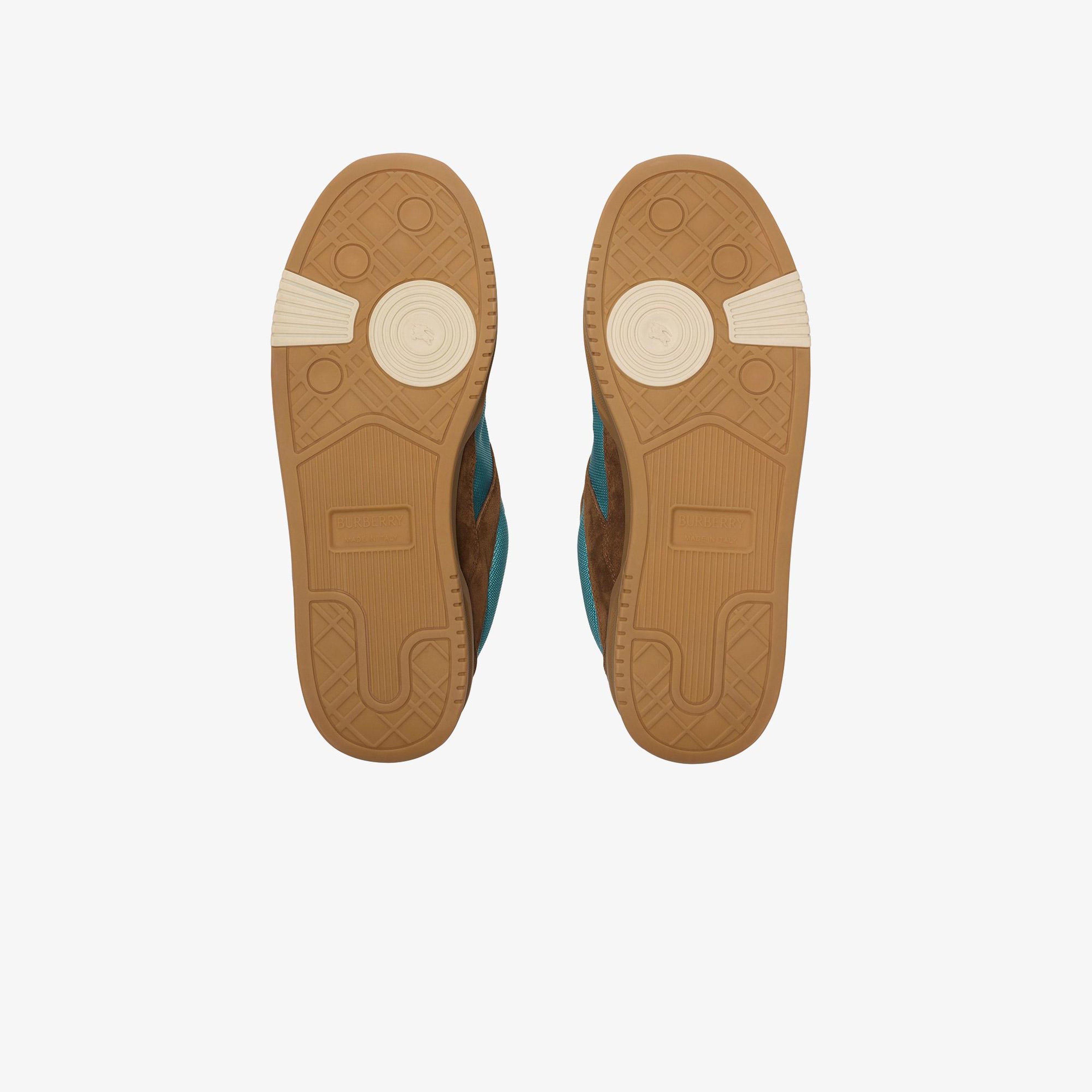 Burberry Suede And Mesh Arc Erkek Kahverengi Sneaker