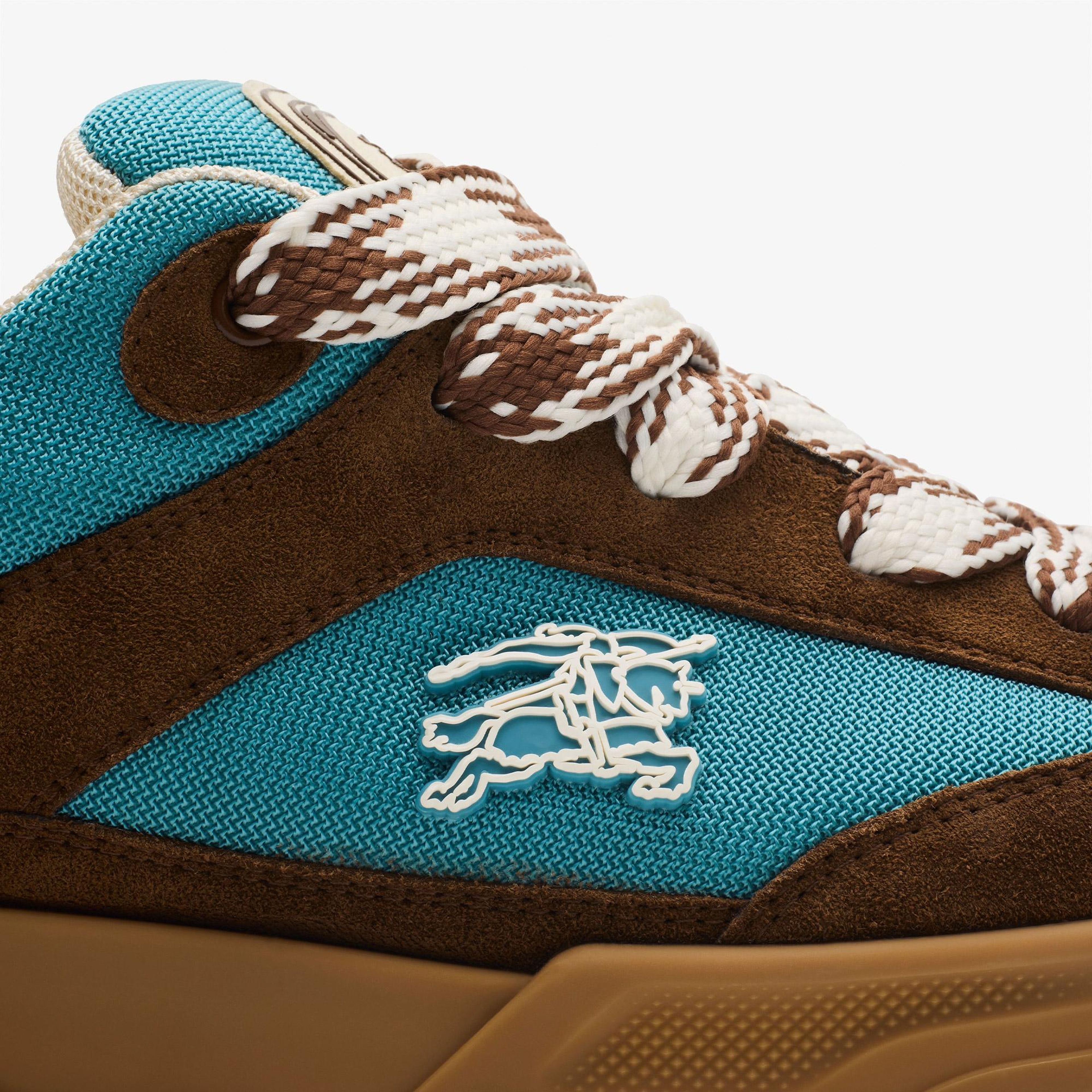 Burberry Suede And Mesh Arc Erkek Kahverengi Sneaker