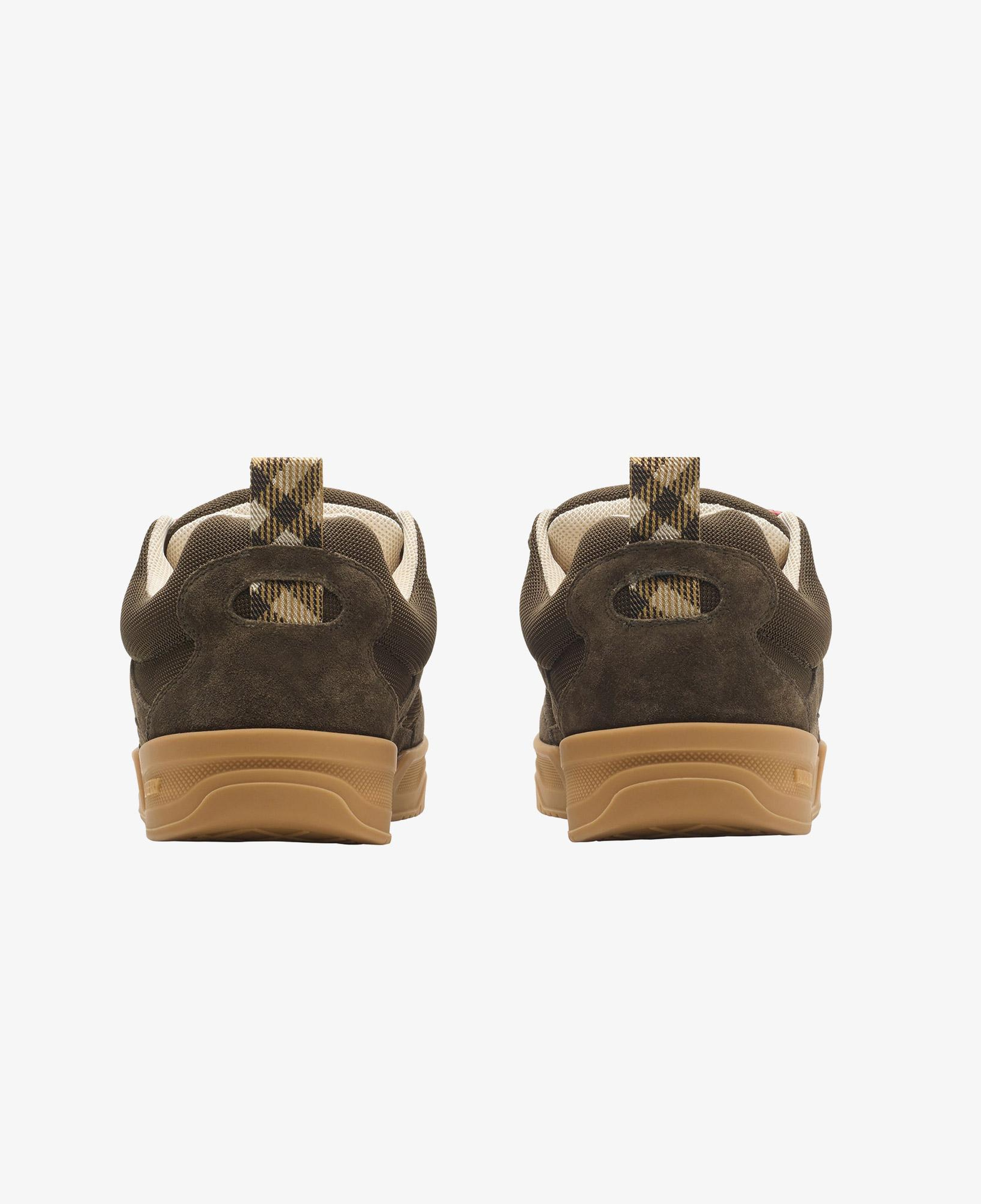 Burberry Suede And Mesh Arc Erkek Kahverengi Sneaker