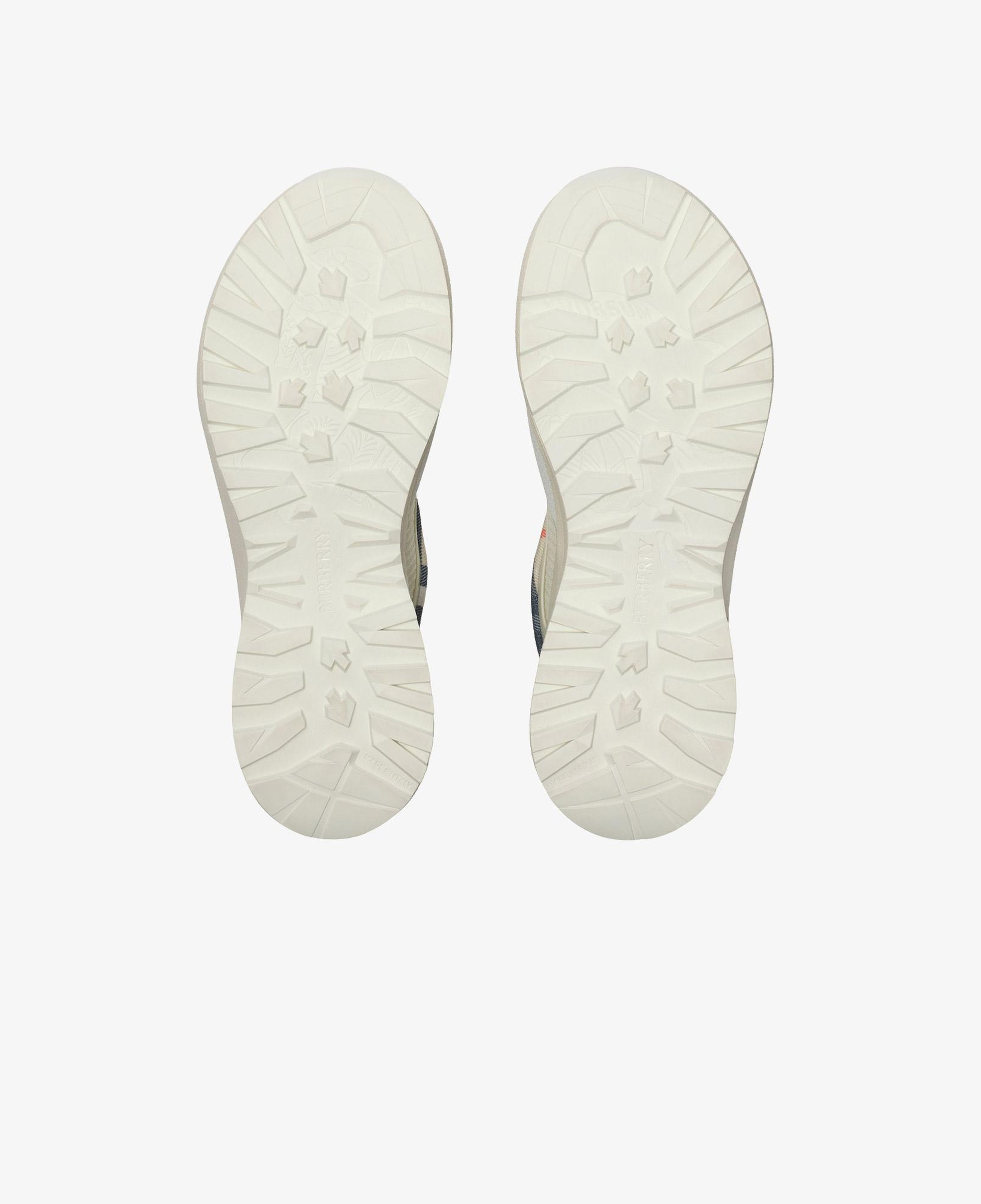 Burberry Check And Mesh Discover Erkek Krem Sneaker