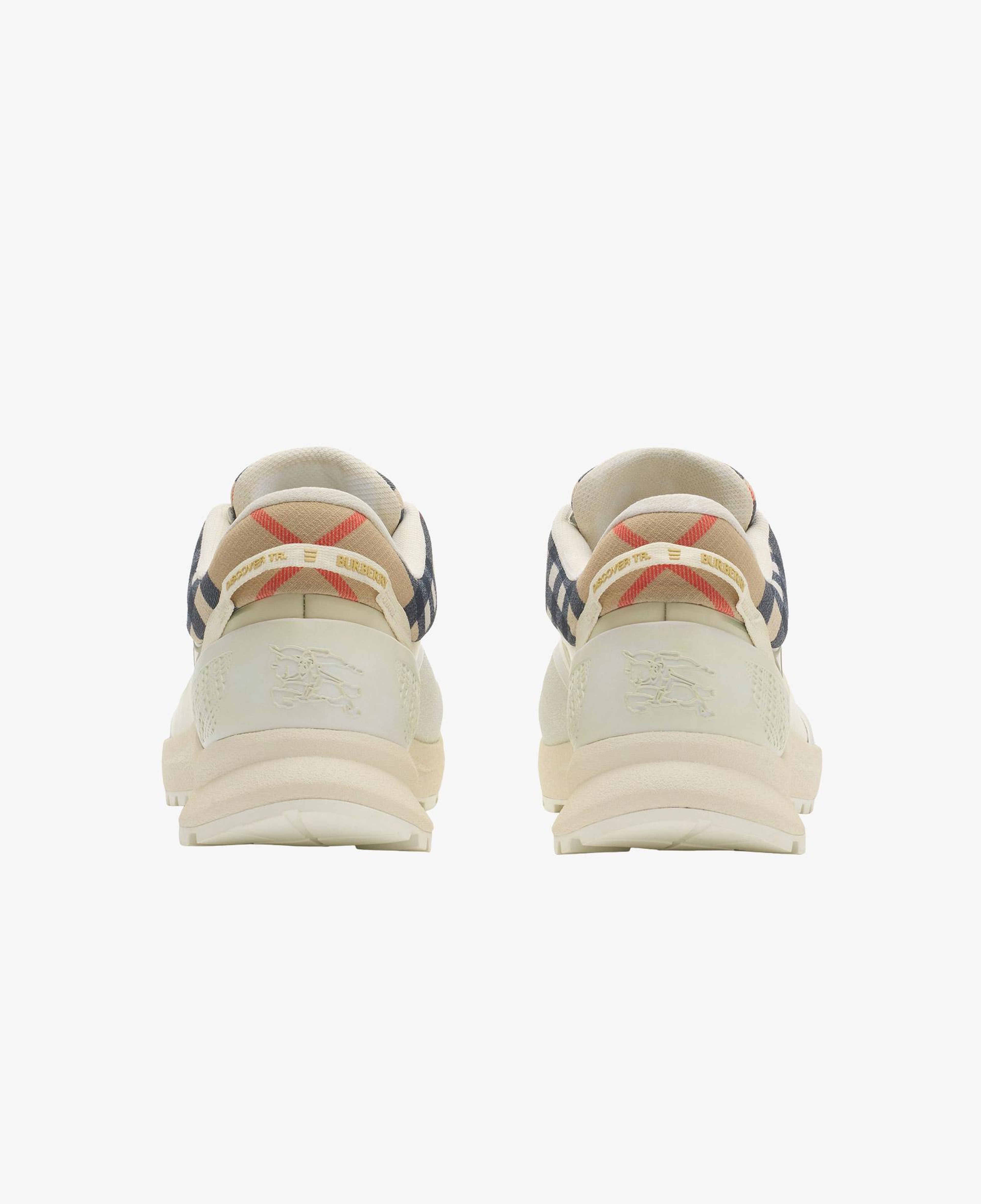 Burberry Check And Mesh Discover Erkek Krem Sneaker