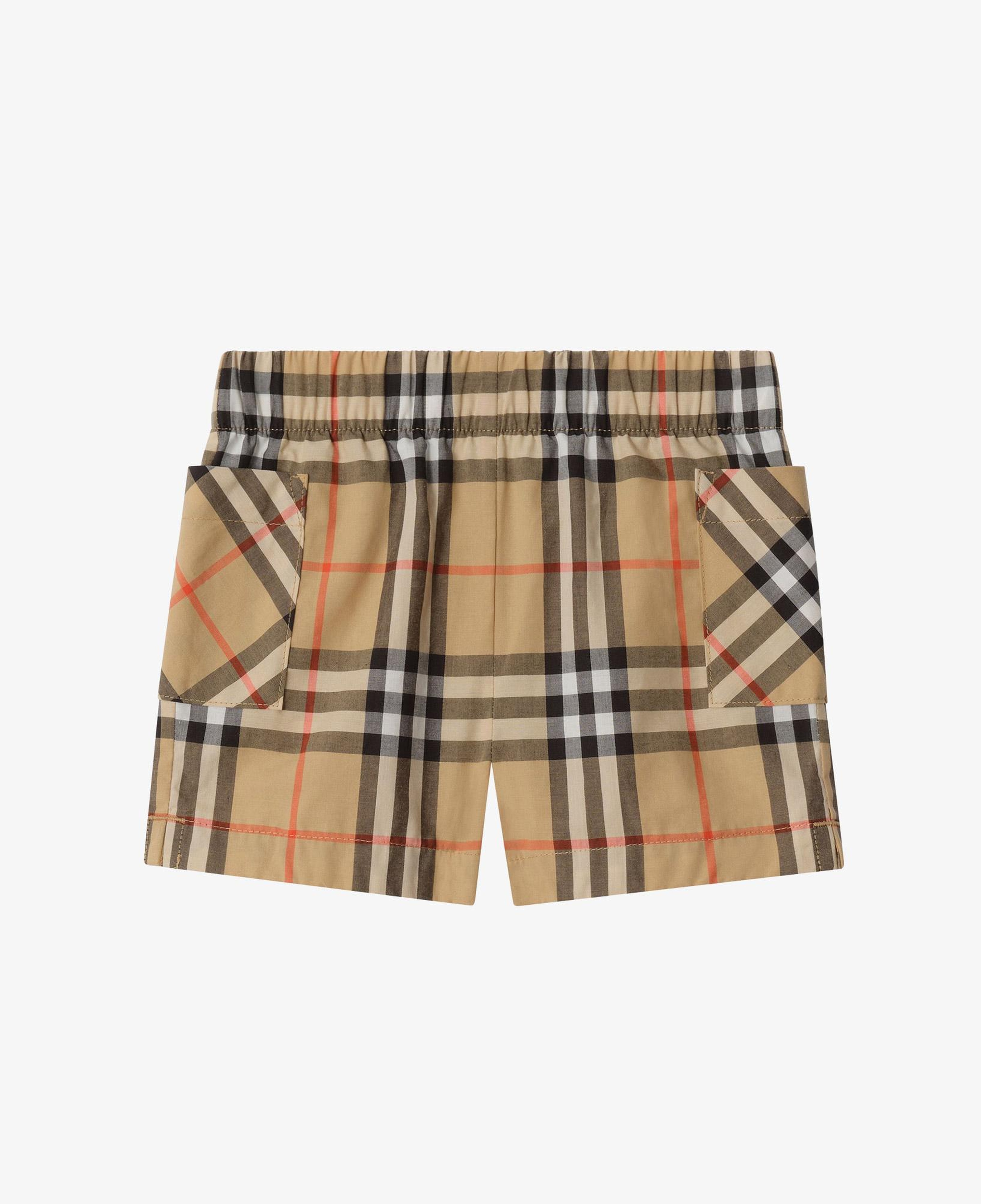 Burberry Check Cotton Çocuk Bej Bebek Seti