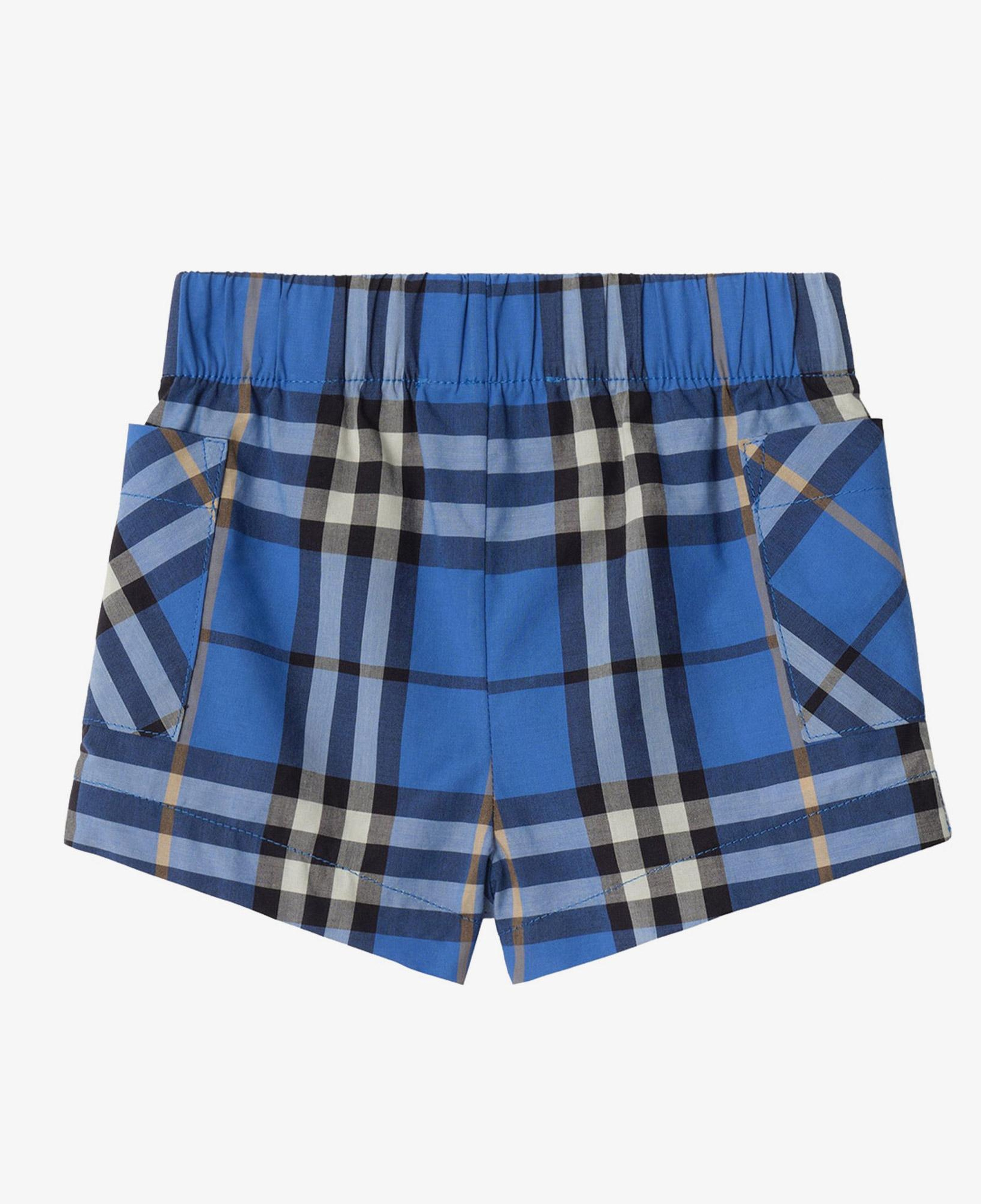 Burberry Check Cotton Çocuk Mavi Bebek Seti