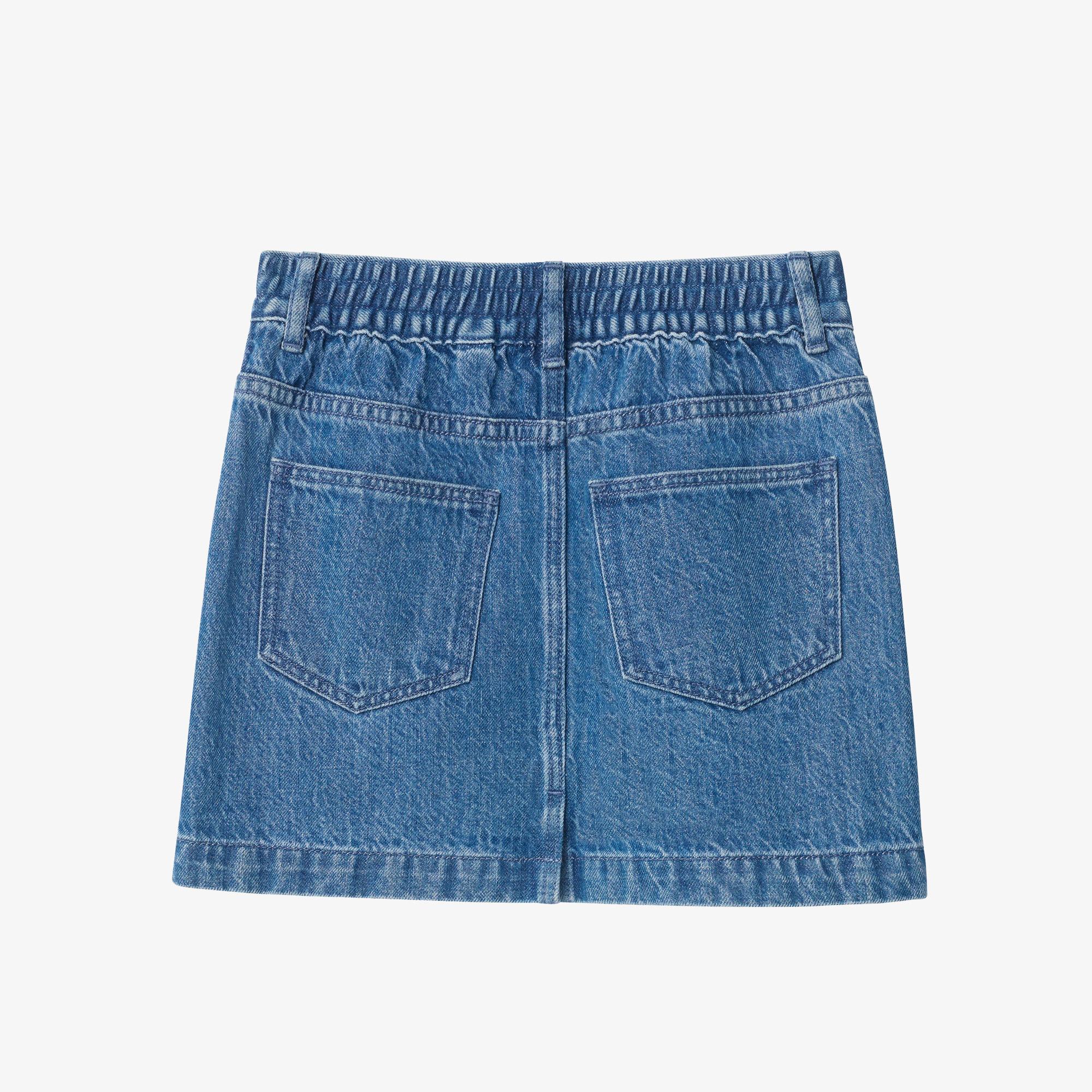 Burberry Denim Çocuk Mavi Etek