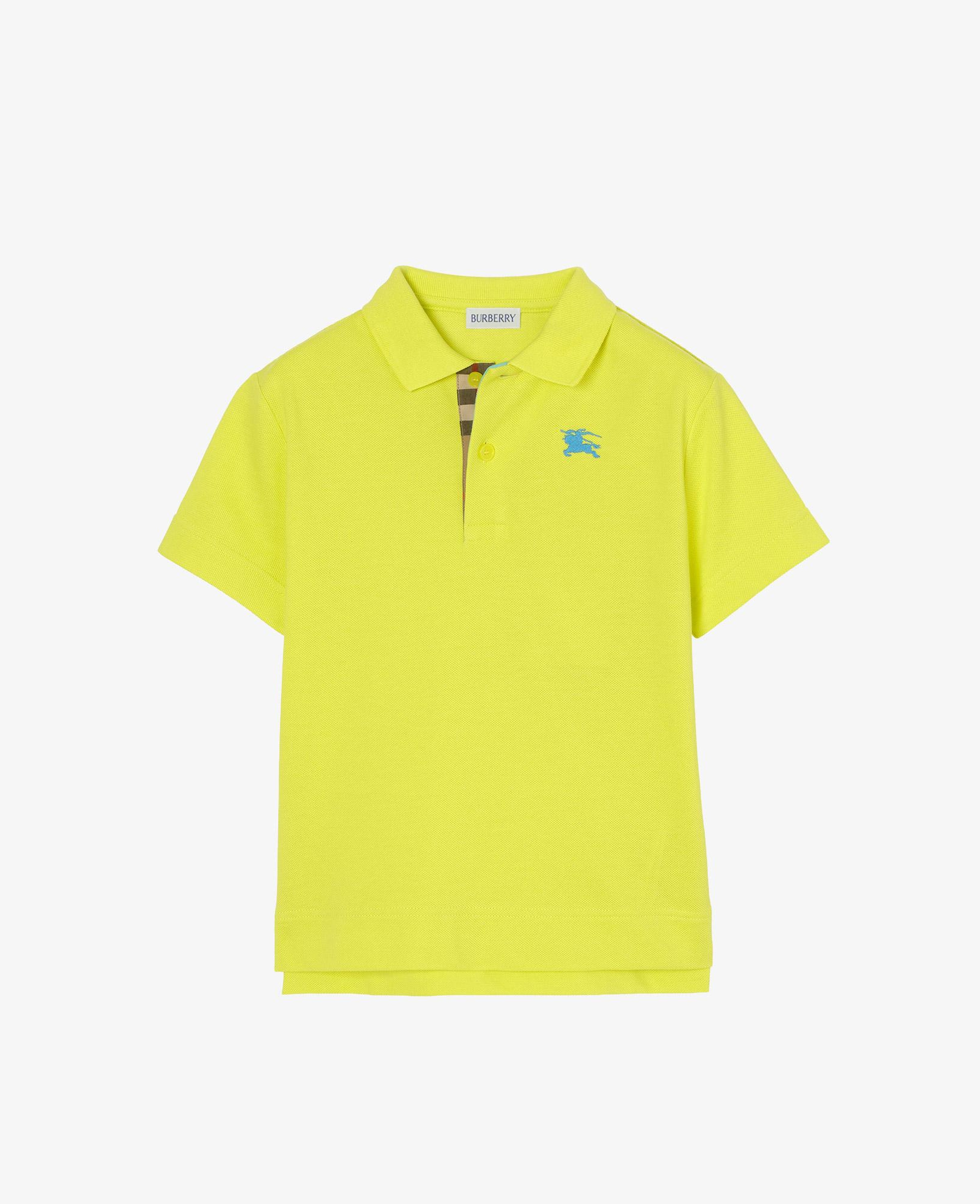 Burberry Cotton Piqua Çocuk Sarı Polo