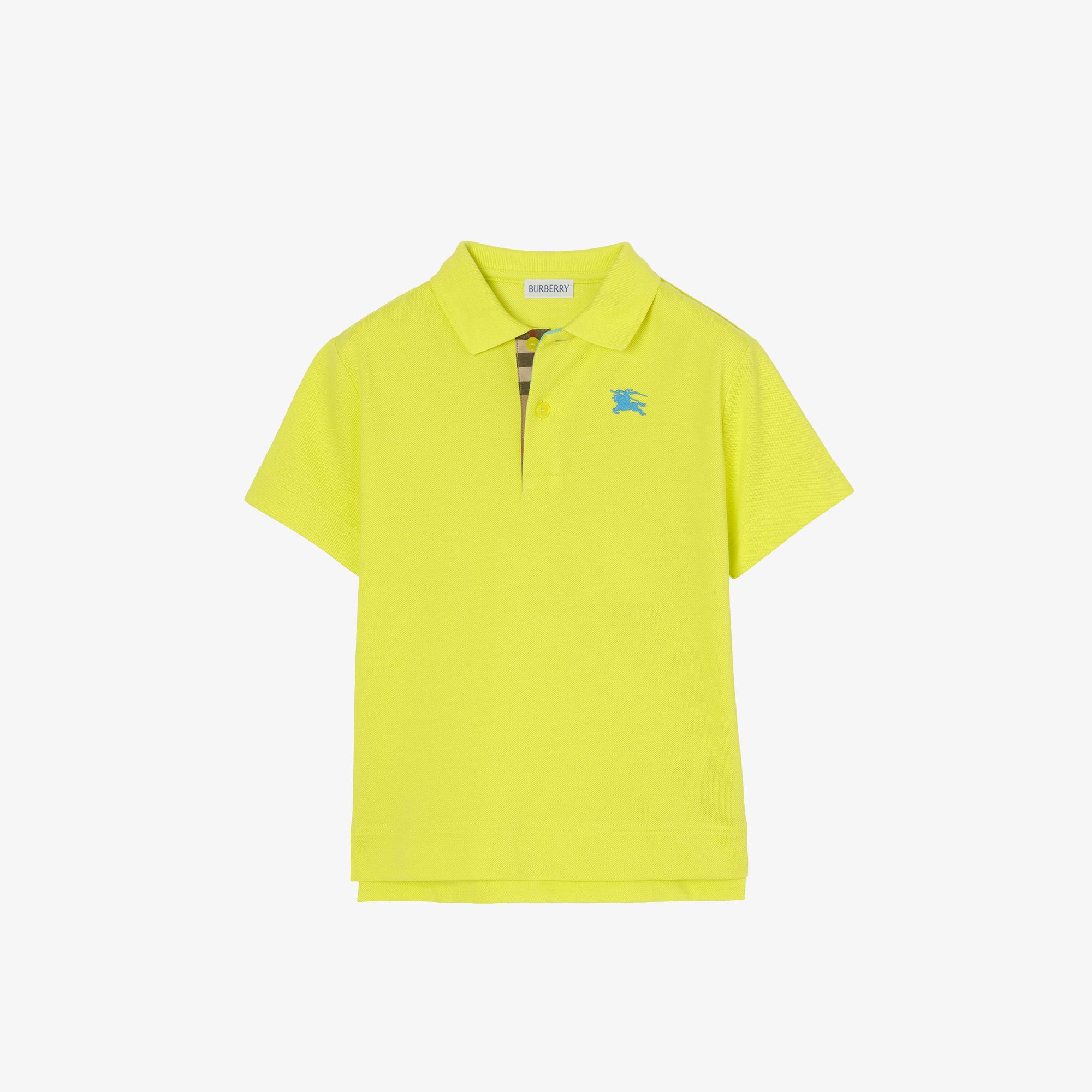 Burberry Cotton Piqua Çocuk Sarı Polo